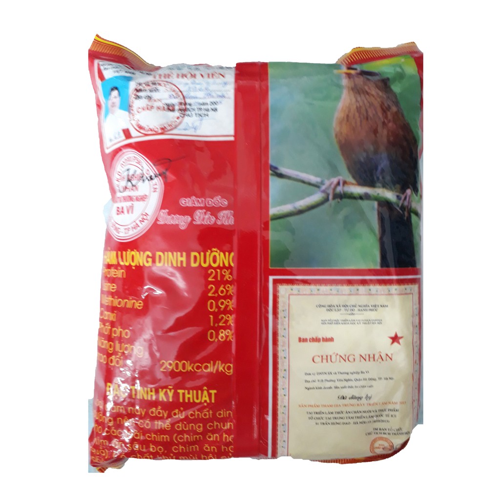 Cám Trứng Ba Vì (Đỏ) 500g - Thức Ăn Chim [BA VÌ ĐỎ]