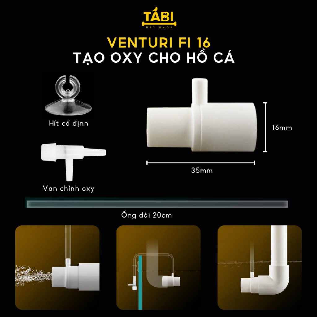 Phụ Kiện Ống Nước U-PVC Chất Lượng Cao Cho Hồ Cá, Bể Cá Công Nghệ Mới - Ống Nối, Tê, Chia 3, Bịt, Van Khoá
