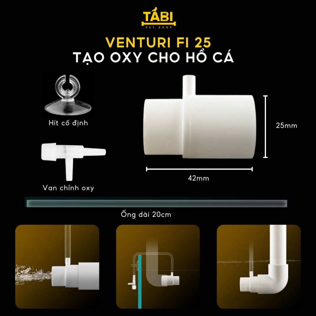 Phụ Kiện Ống Nước U-PVC Chất Lượng Cao Cho Hồ Cá, Bể Cá Công Nghệ Mới - Ống Nối, Tê, Chia 3, Bịt, Van Khoá