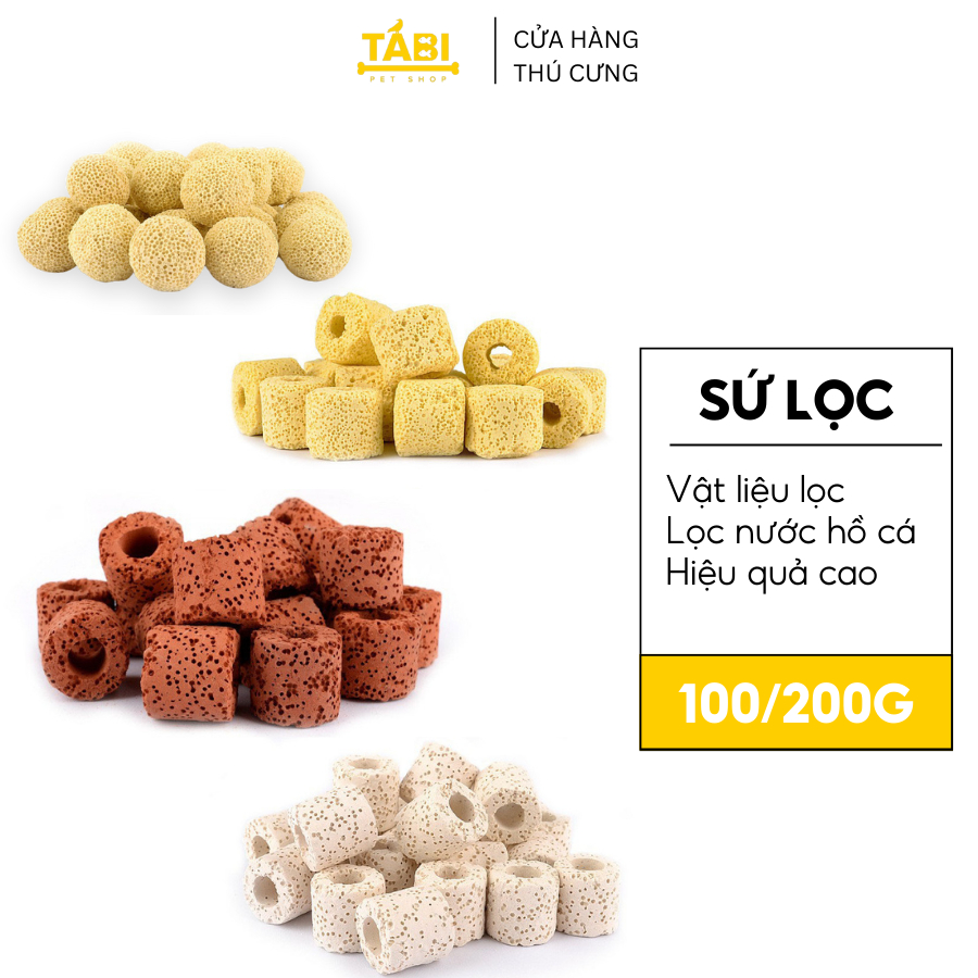 Sứ Lọc, Sứ Nhẫn Lỗ, Sứ Đỏ, Sứ Hoa Mai Cho Hồ Cá Thuỷ Sinh