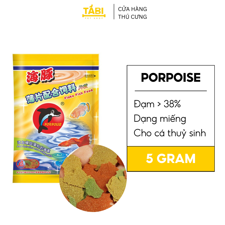 Thức ăn cá cảnh bảy màu gói vàng (20g/gói) [7 MÀU VÀNG]