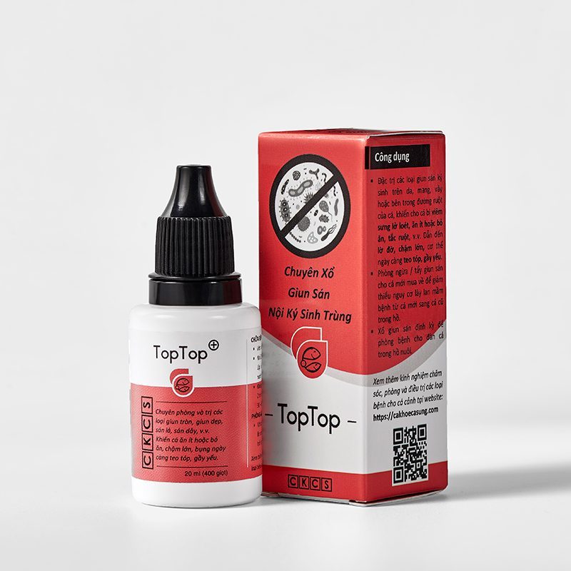 Anti Stress, ParaKill, Top Top - Chuyên Dưỡng Cá Cho Bể Cá, Hồ Cá Cảnh 20ML