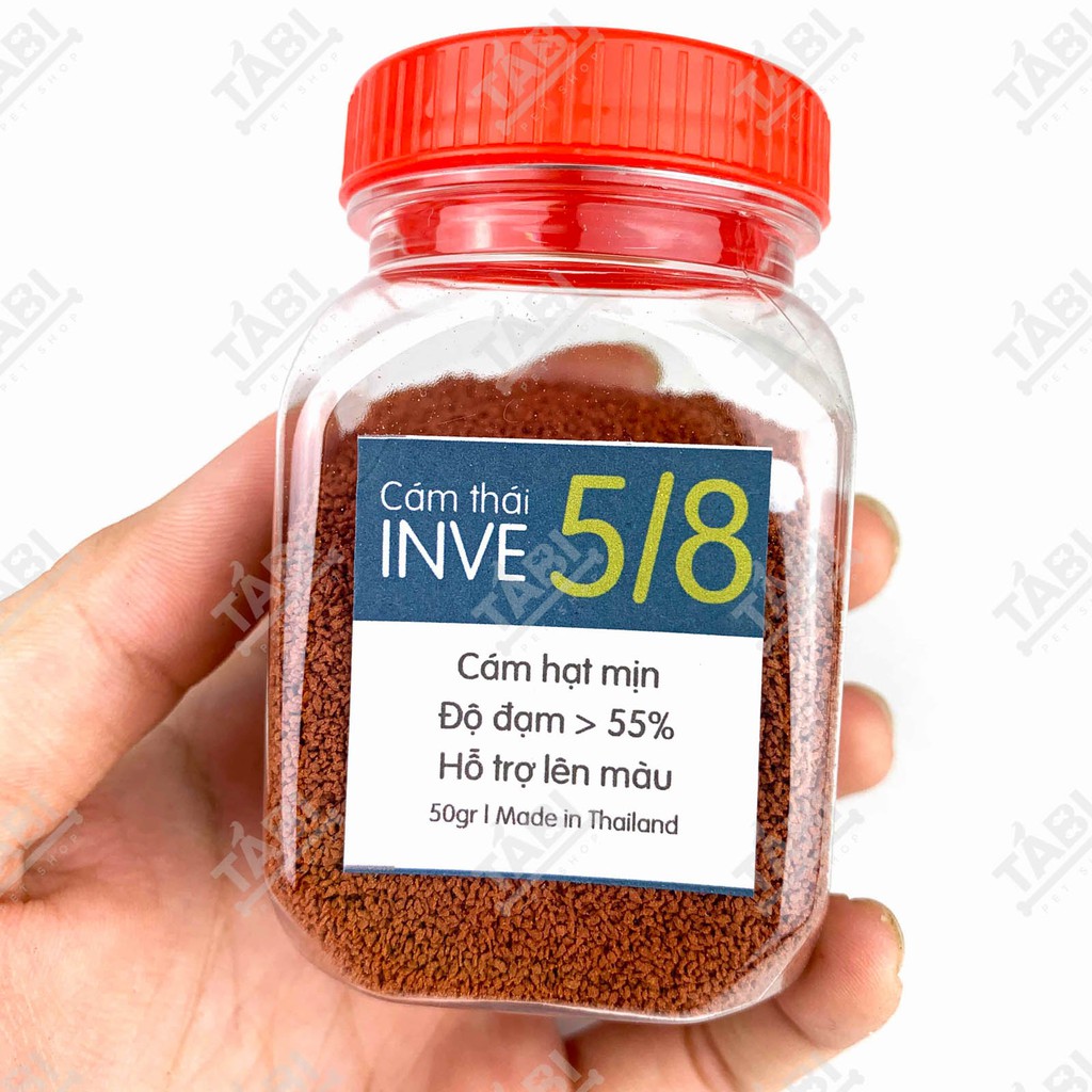 Thức ăn cho cá Cám Thái Inve 5/8, 3/5 (50G) cho cá Beta, Guppy, Vàng,...