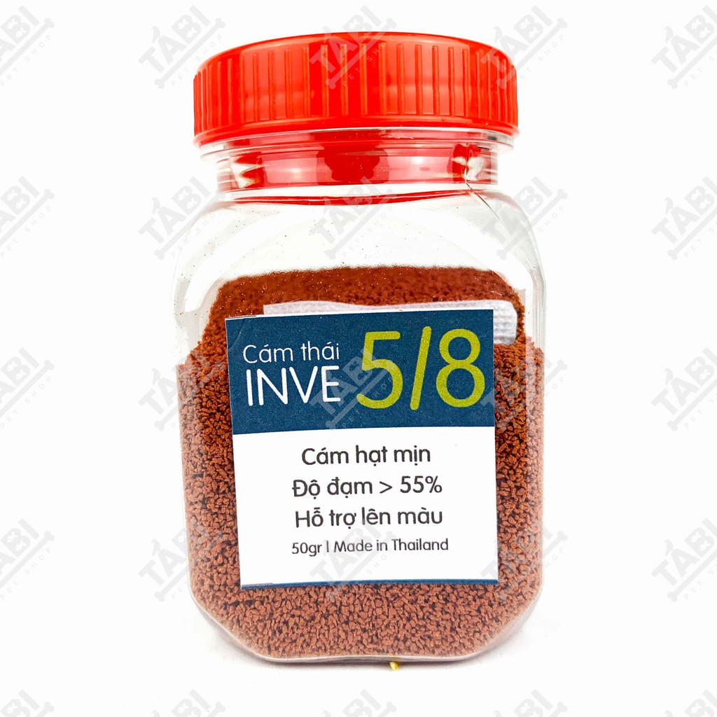Thức ăn cho cá Cám Thái Inve 5/8, 3/5 (50G) cho cá Beta, Guppy, Vàng,...