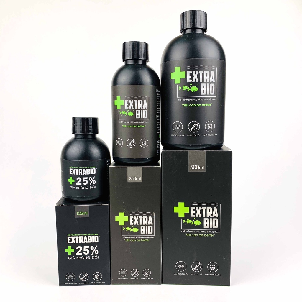 Men Vi Sinh EXTRA BIO (Dạng Nước) 100ml/125ml/250ml Cao Cấp Cho Hồ Cá, Bể Cá Cảnh, Thủy Sinh [EXTRABIO]