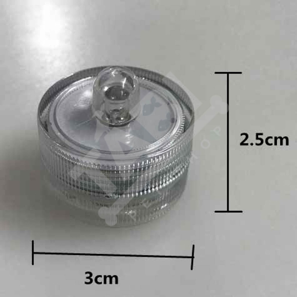 Đèn LED Mini Tròn Trang Trí Bể Cá, Hồ Cá Để Được Dưới Nước