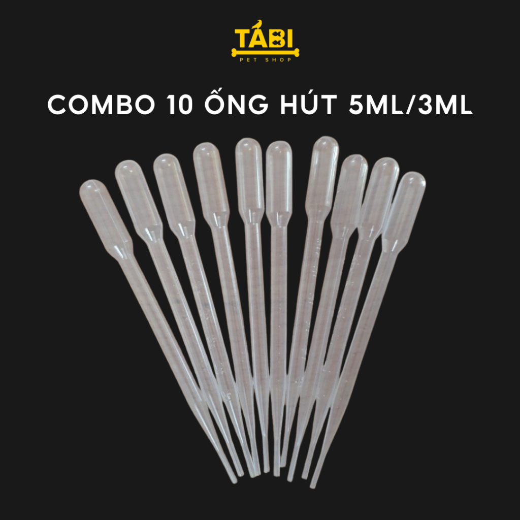Ống Hút Atermia, Artemia Dùng Để Cho Cá Ăn - Ống Pipet Nhỏ Giọt [ỐNG HÚT 3ML/5ML]