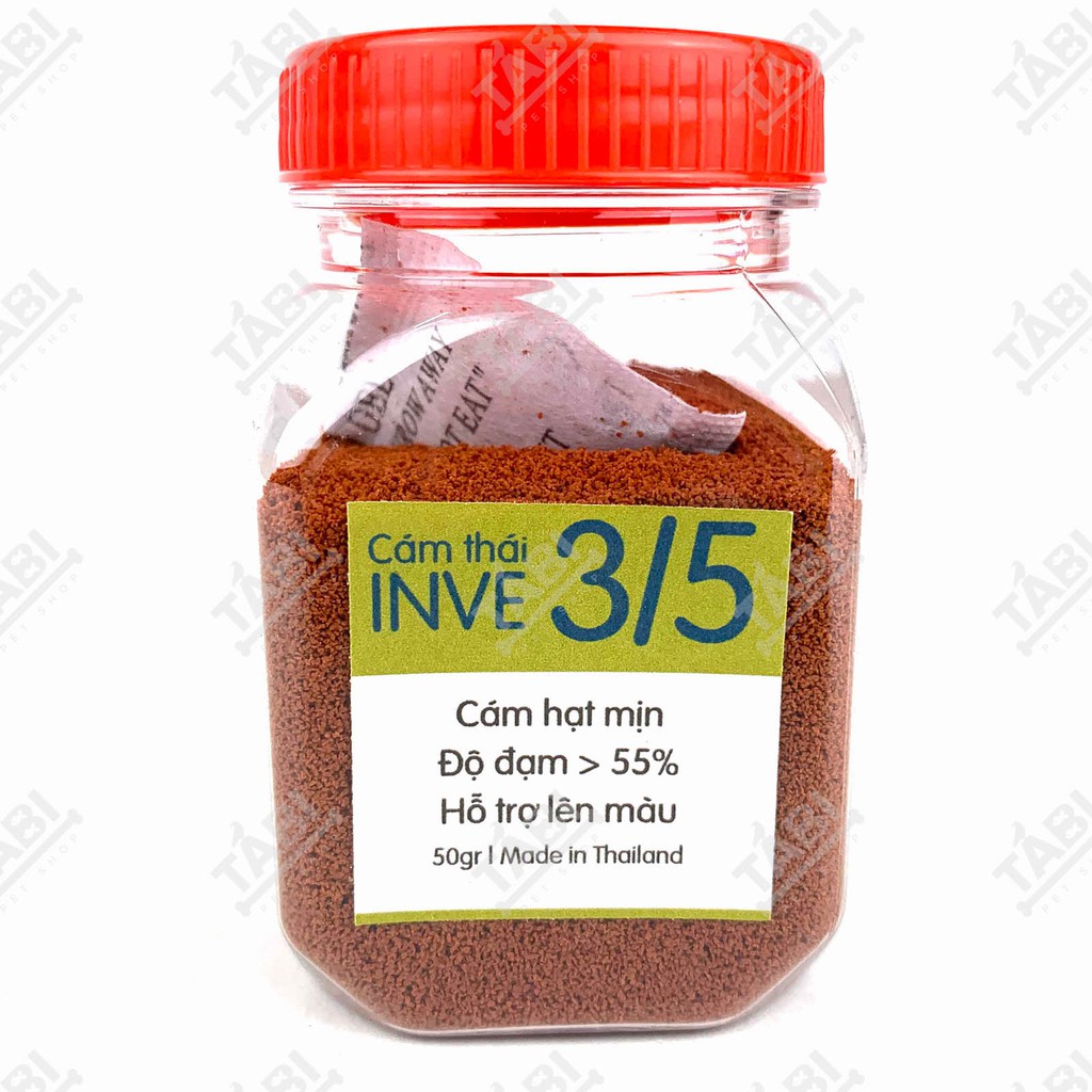 Thức ăn cho cá Cám Thái Inve 3/5 cho cá Beta, Vàng,... 50g/hủ