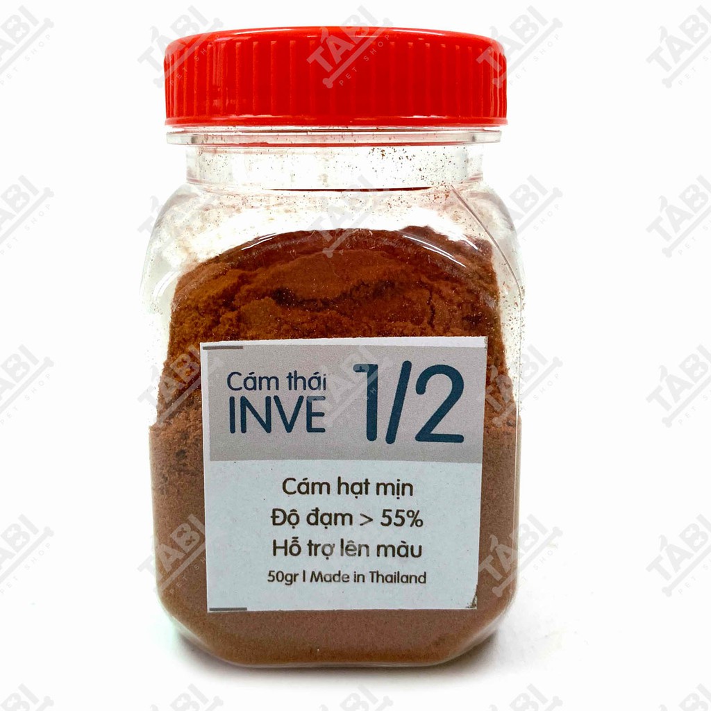 Thức Ăn Cá Cám Thái INVE 1/2 Cho Cá Betta, Guppy, Vàng... Mới Nở, Thức Ăn Cá Bột 50G