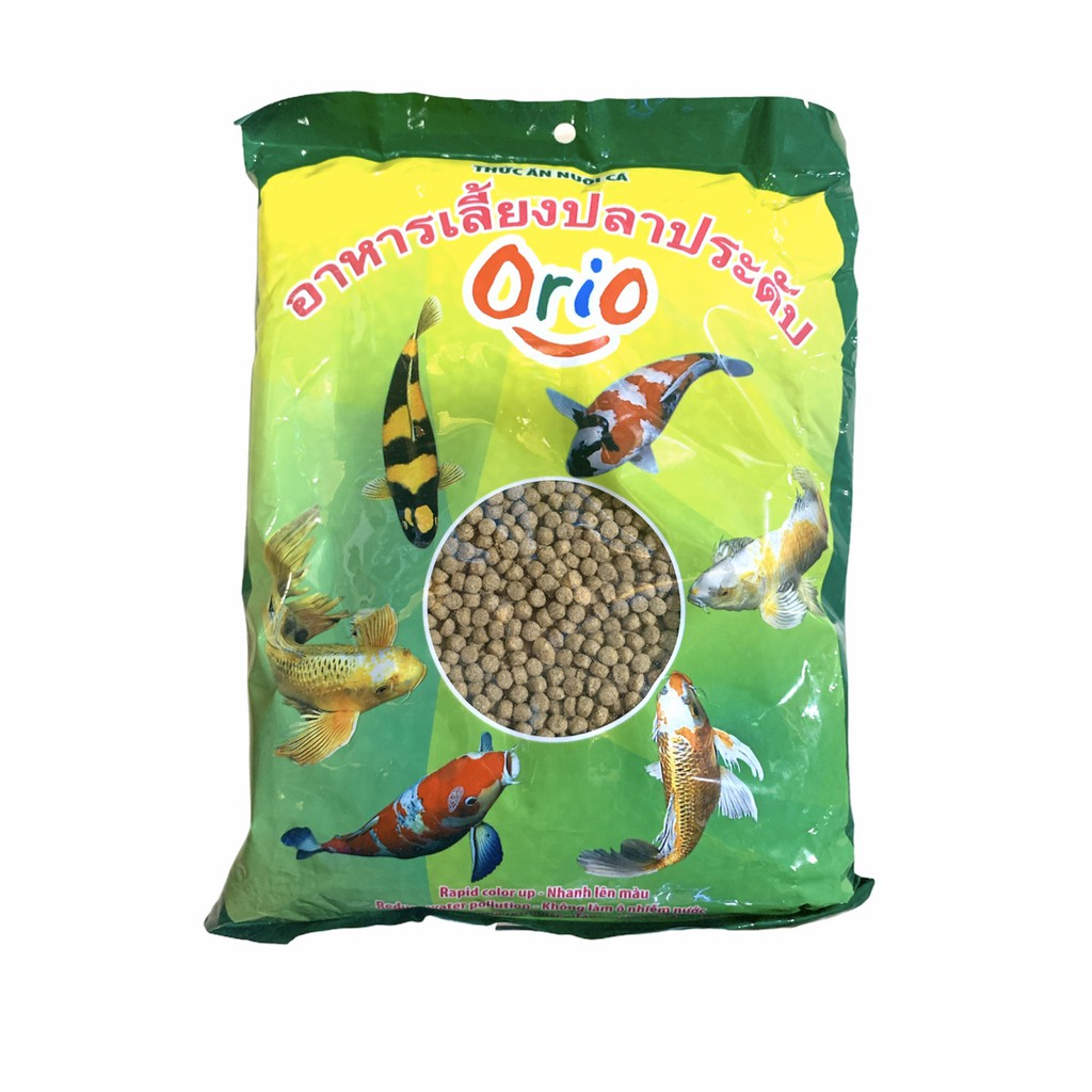 Thức Ăn Cá ORIO Cho Cá Koi, Cá Chép - Không Làm Ô Nhiễm Nước Hồ Cá, Bể Cá 500G [ORIO 500G]