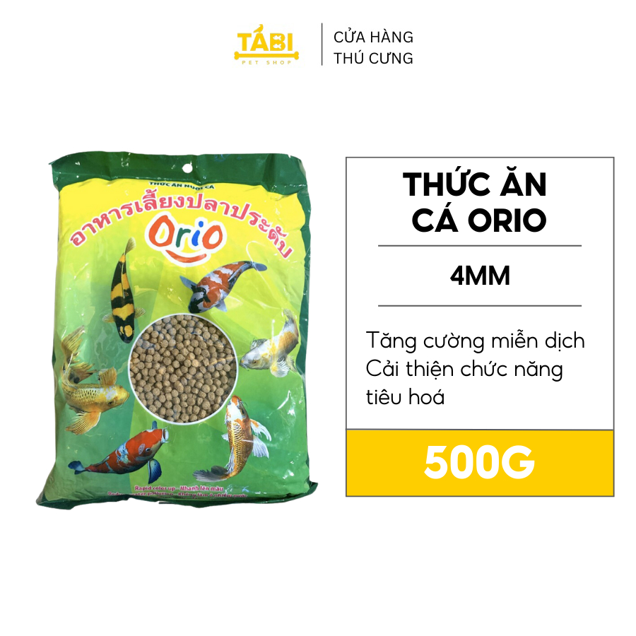 Thức Ăn Cá ORIO Cho Cá Koi, Cá Chép - Không Làm Ô Nhiễm Nước Hồ Cá, Bể Cá 500G [ORIO 500G]