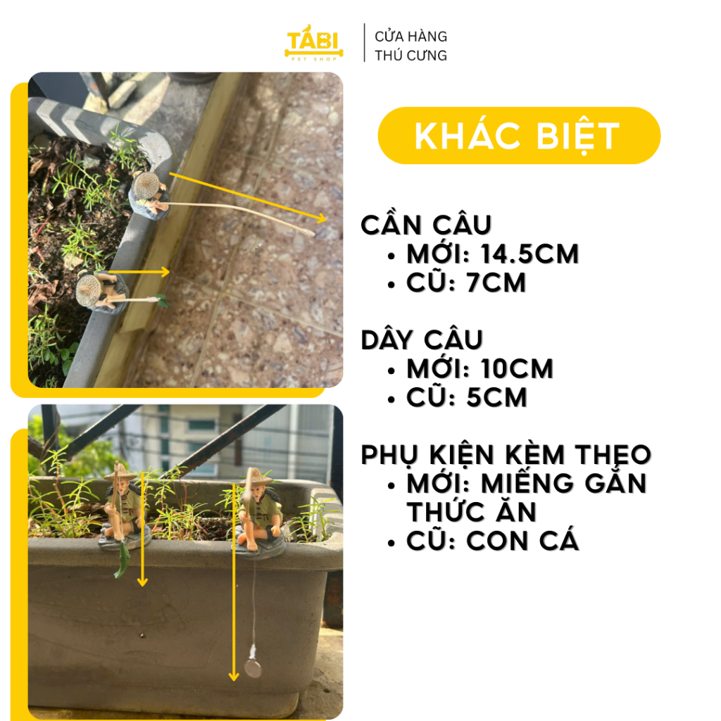 Tiểu Cảnh Ông Lão Già Câu Cá Trang Trí Hồ Cá, Bể Cá, Chậu Cây, Tiểu Cảnh Terrarium