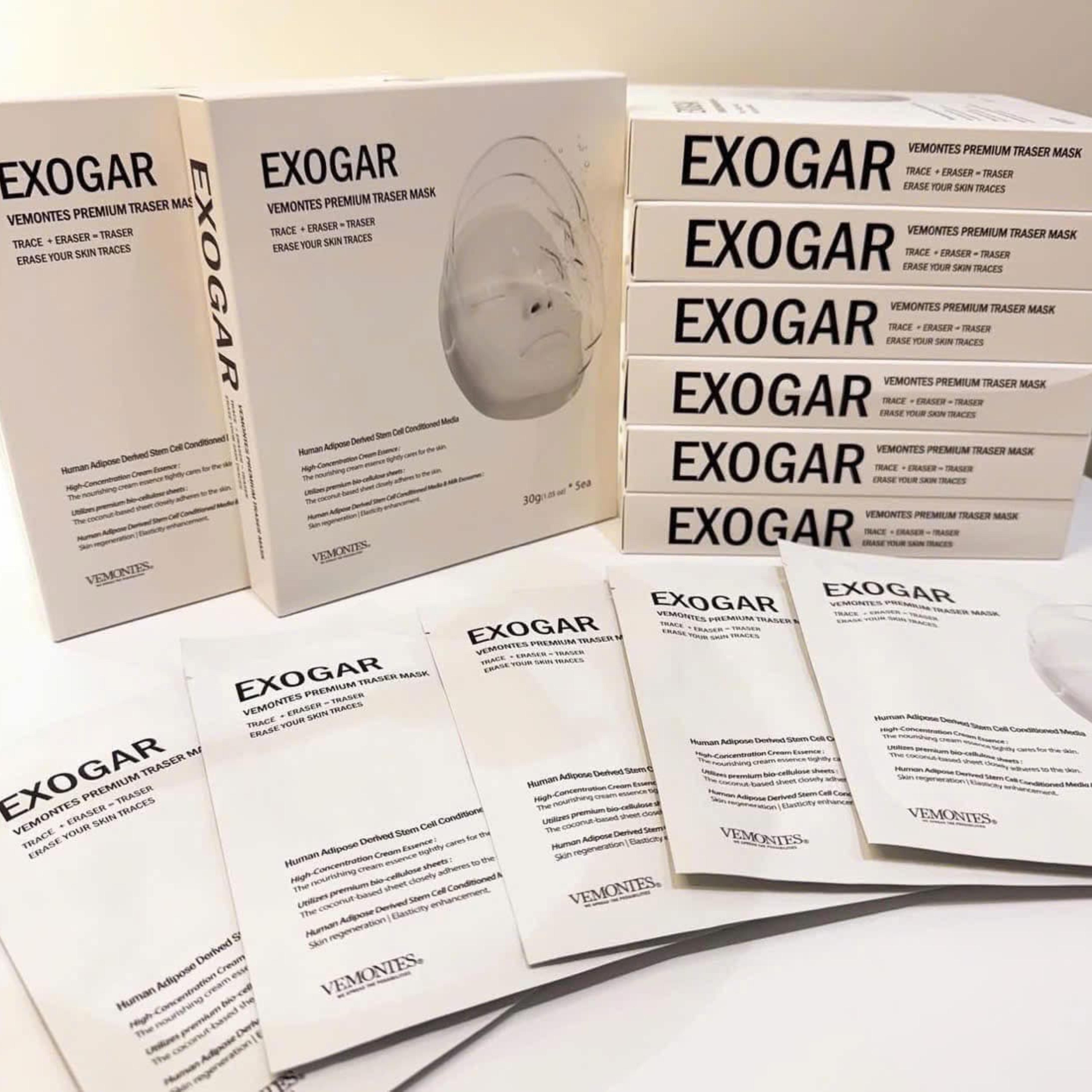 Mặt nạ tế bào gốc mô mỡ, phục hồi chuyên sâu & trẻ hóa làn da - VEMONTES EXOGAR PREMIUM TRASER MASK