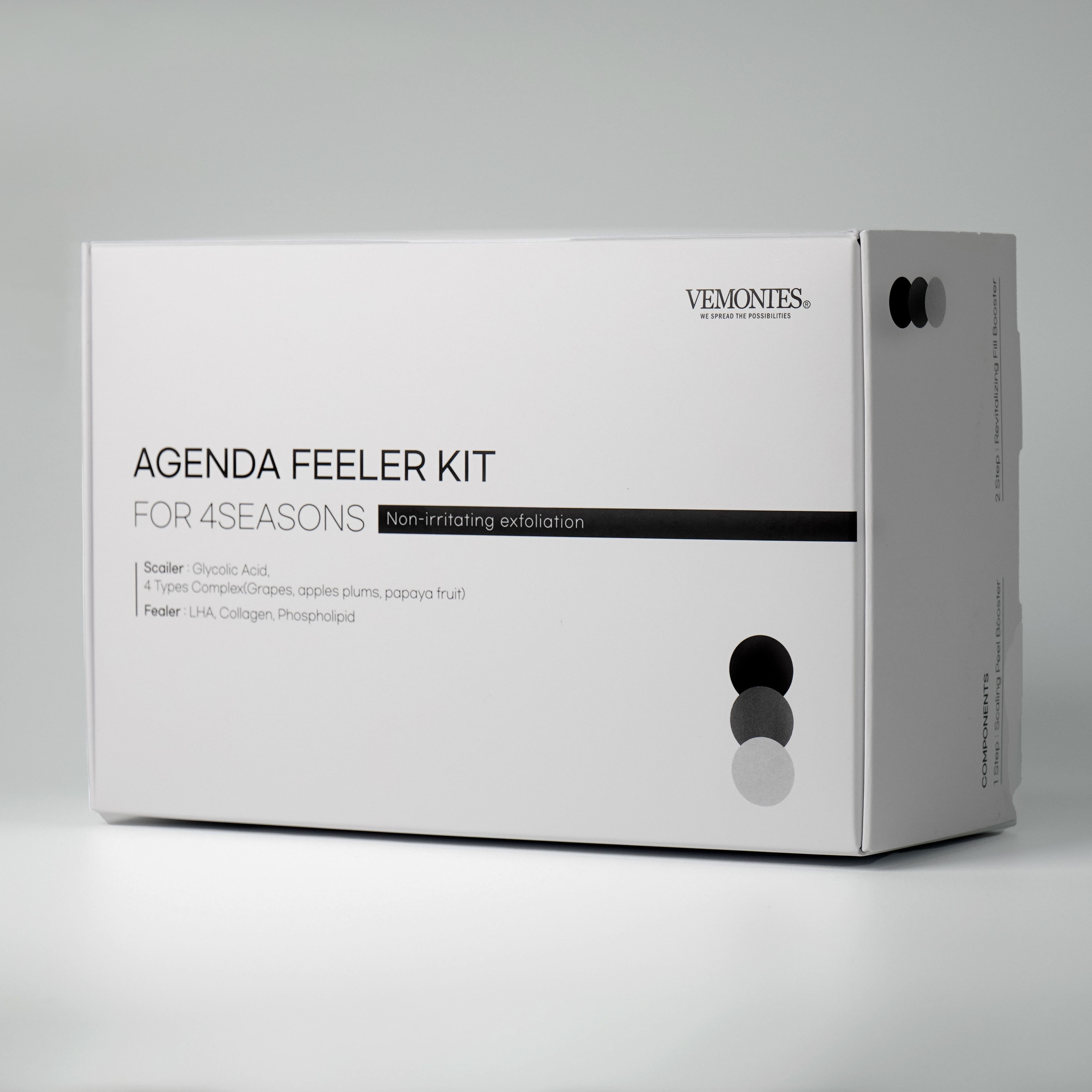 Liệu trình peel sinh học dịu nhẹ, tái tạo & phục hồi da toàn diện chuẩn spa VEMONTES AGENDA FEELER KIT