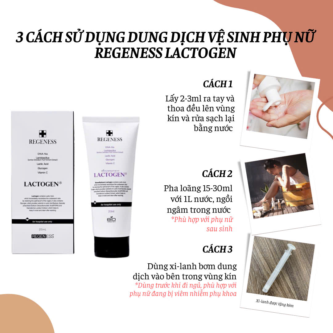 Dung dịch vệ sinh REGENESS LACTOGEN