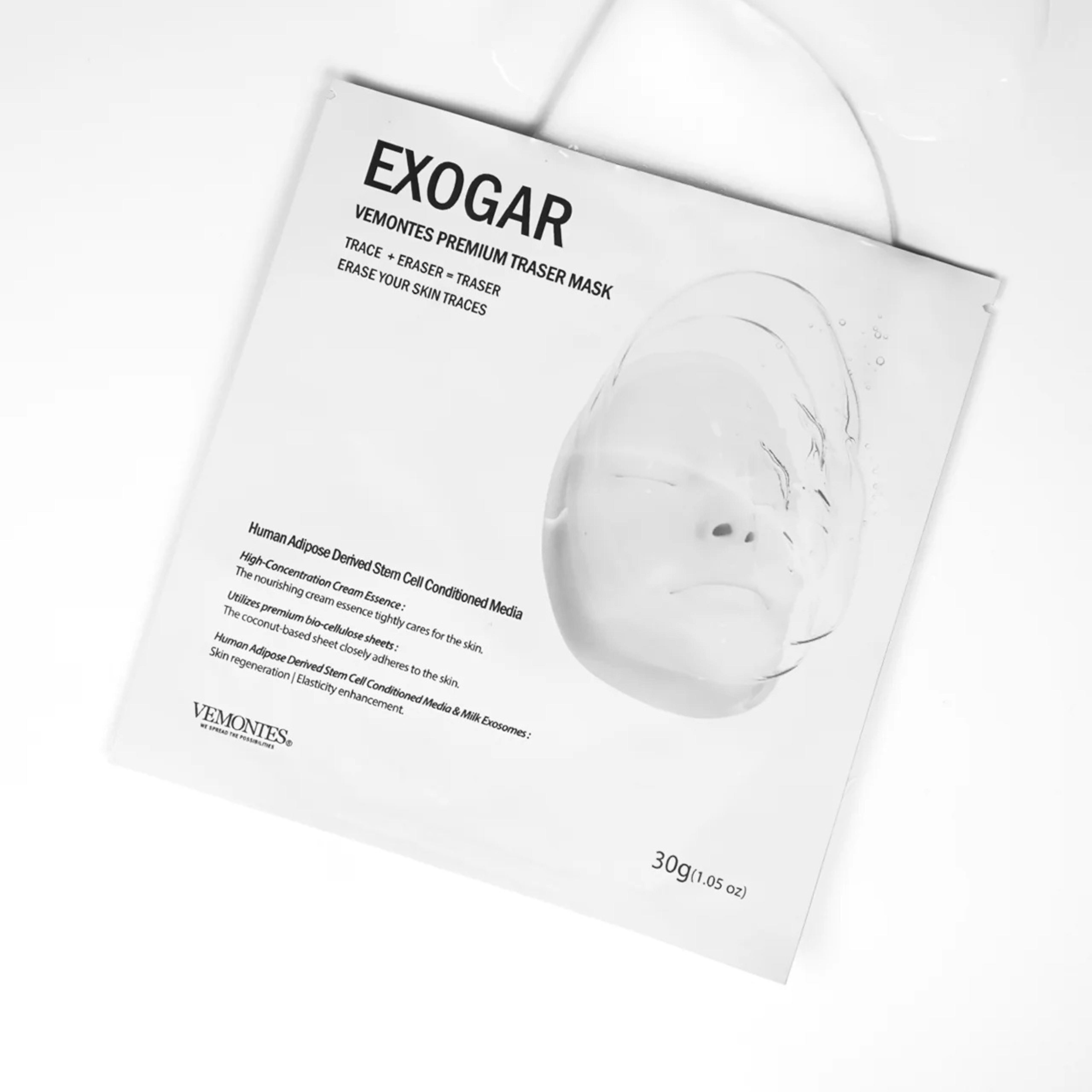Mặt nạ tế bào gốc mô mỡ, phục hồi chuyên sâu & trẻ hóa làn da - VEMONTES EXOGAR PREMIUM TRASER MASK