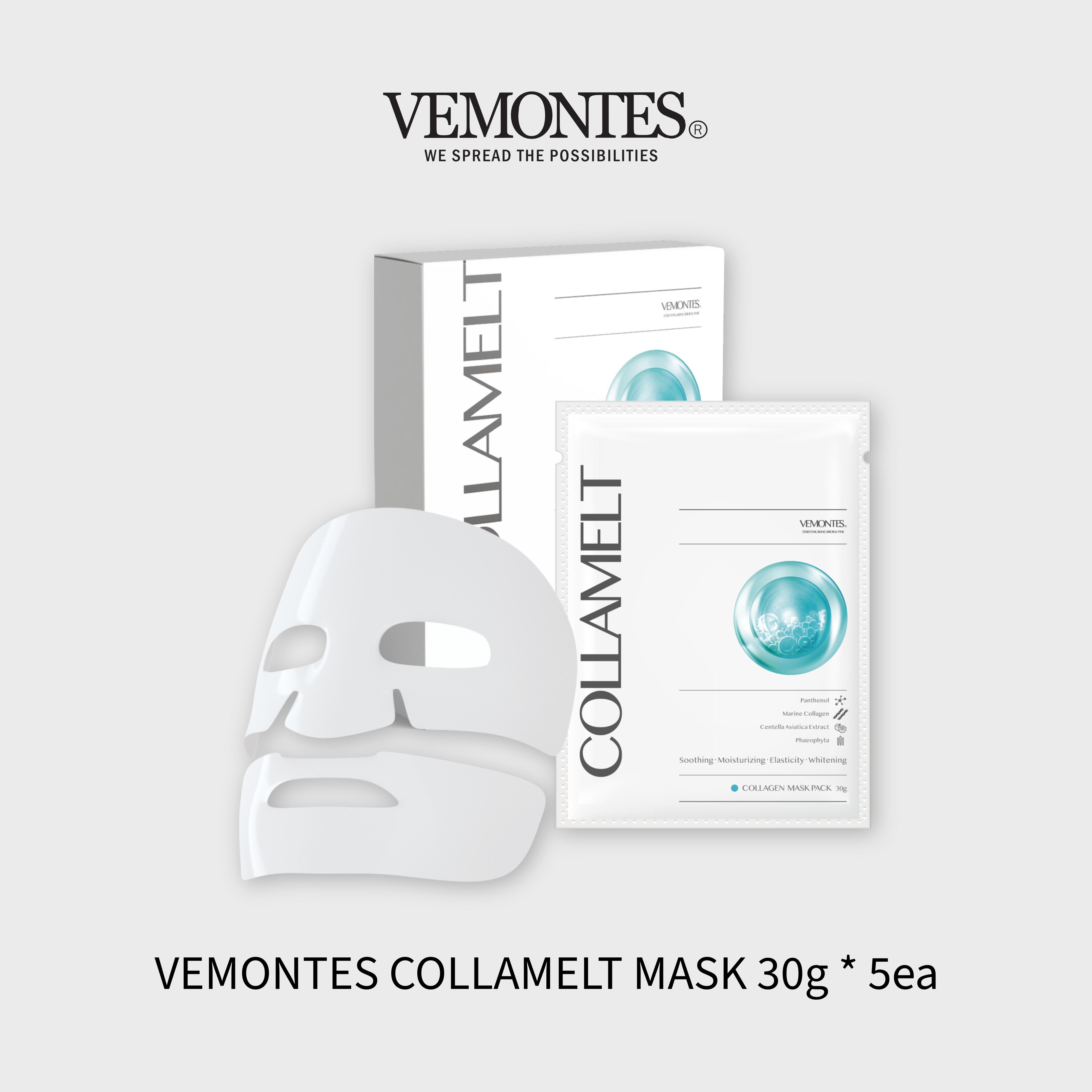 Mặt nạ collagen thế hệ mới, cấp ẩm sâu & căng bóng tức thì - VEMONTES COLLAMELT MASK