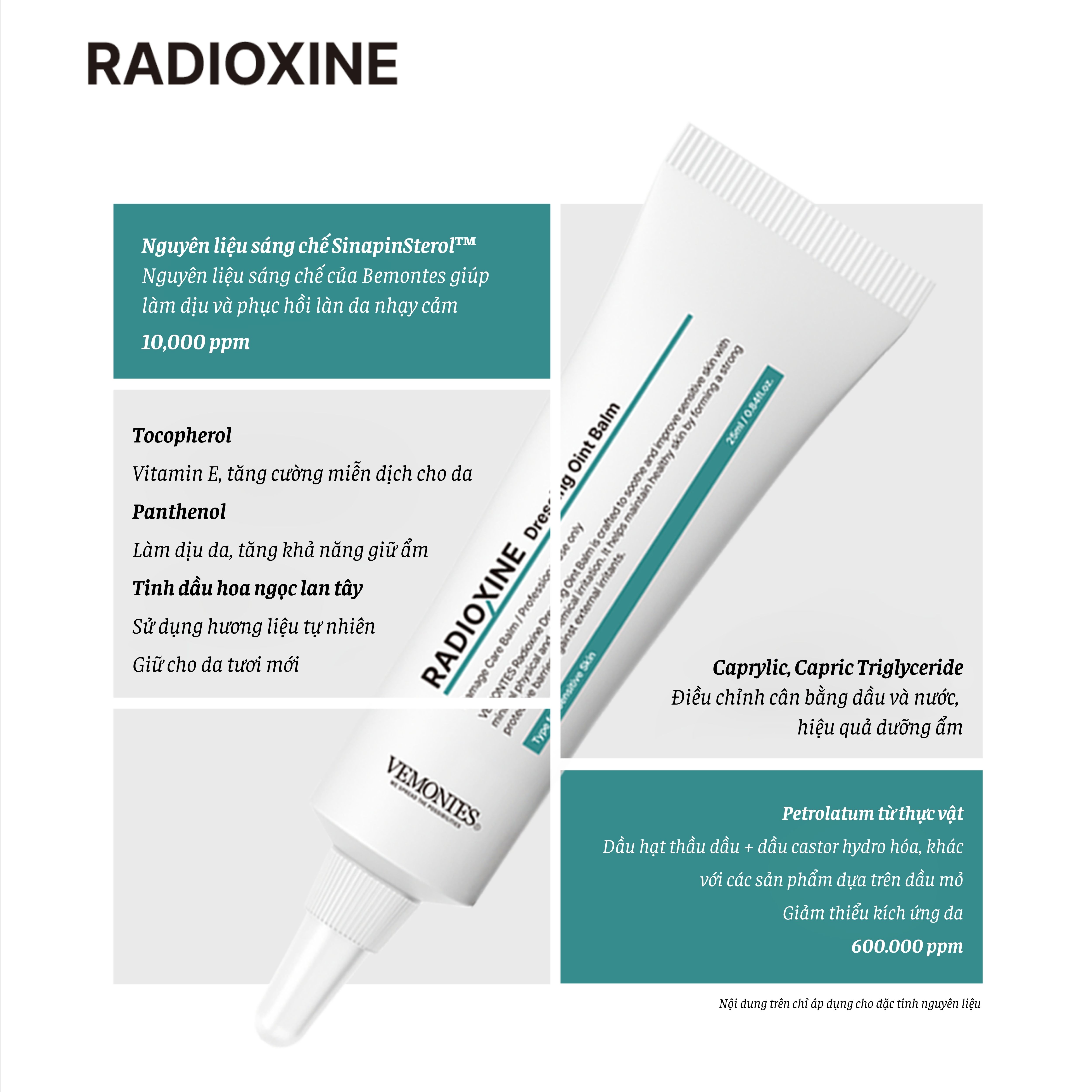 Balm phục hồi & bảo vệ da nhạy cảm, giải pháp “cấp cứu” làn da yếu RADIOXINE OINT BALM
