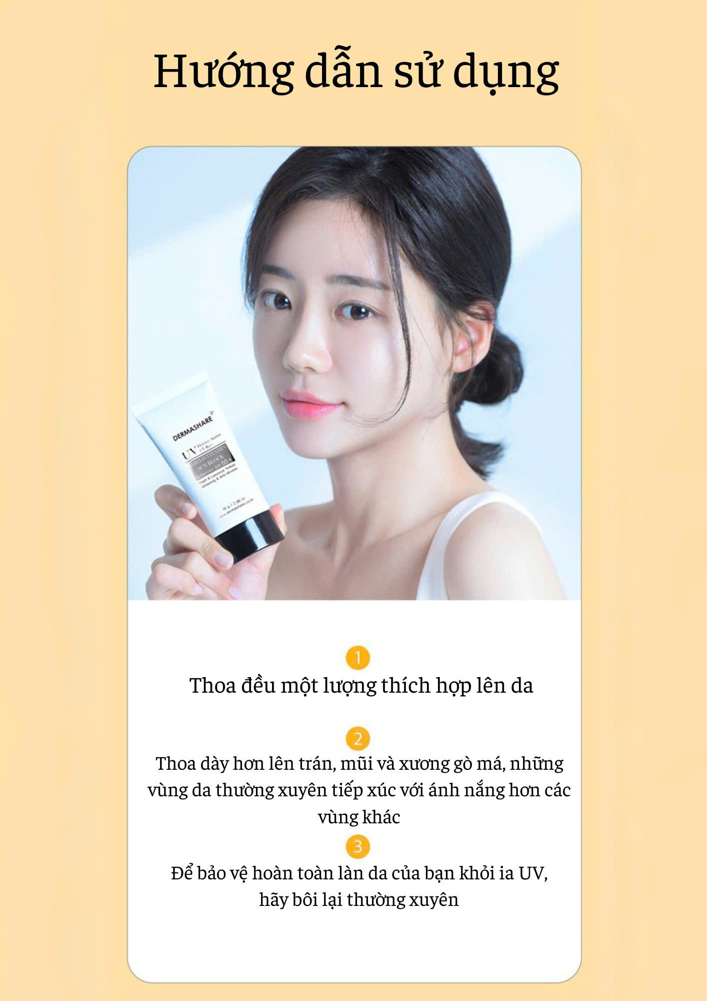 Dermashare - UV Defense Against UV Rays Shield Vitamin Sun Block PA++++ SPF 50+