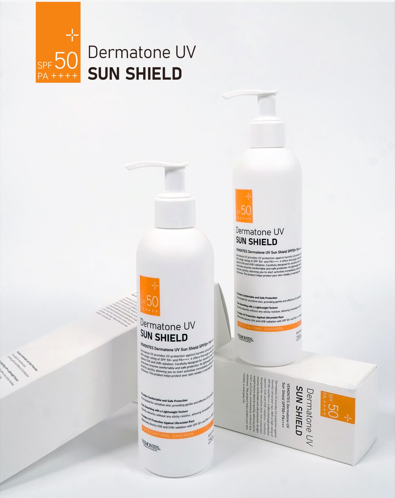 Kem chống nắng bảo vệ & Nâng tông - VEMONTES DERMATONE UV SUN SHIELD