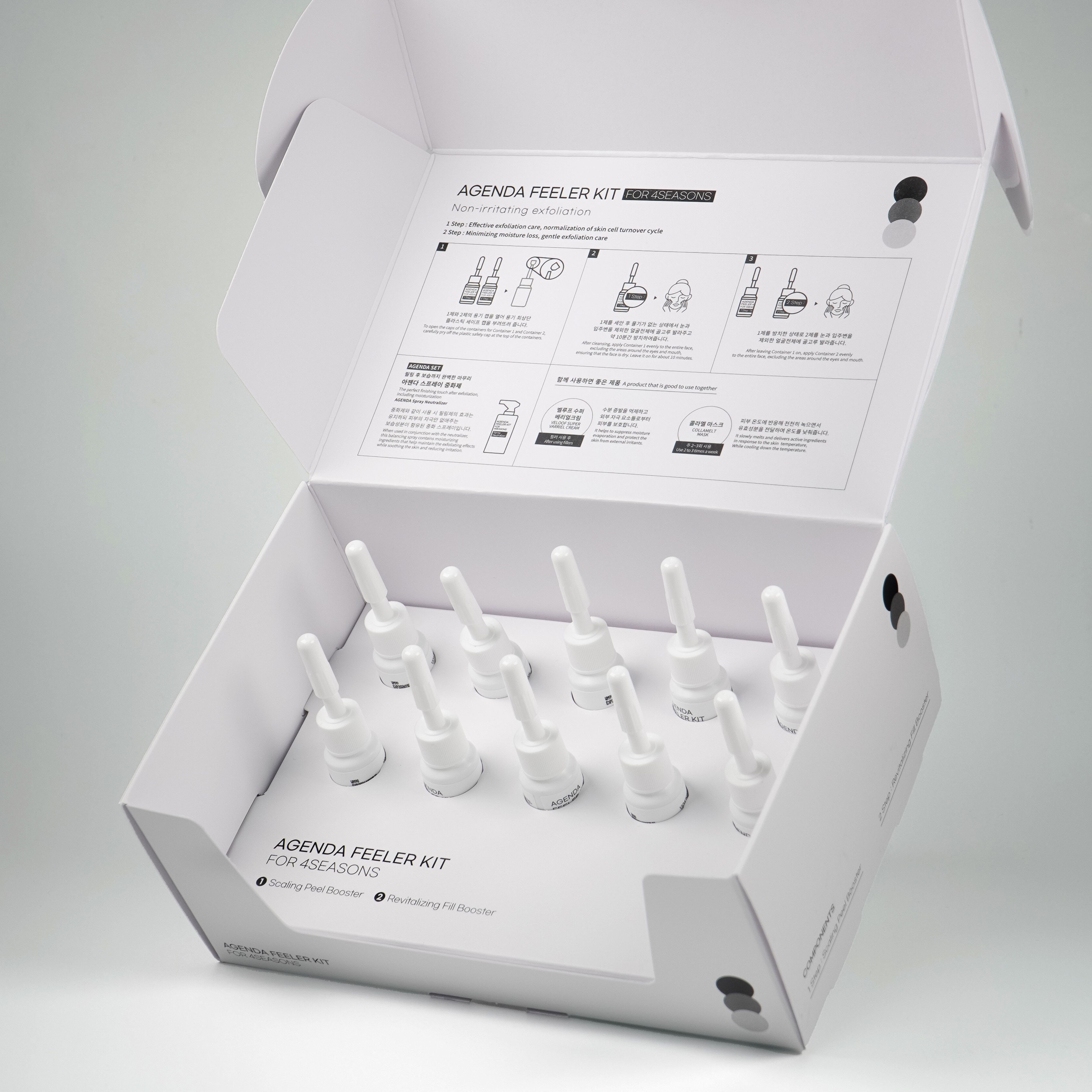 Liệu trình peel sinh học dịu nhẹ, tái tạo & phục hồi da toàn diện chuẩn spa VEMONTES AGENDA FEELER KIT