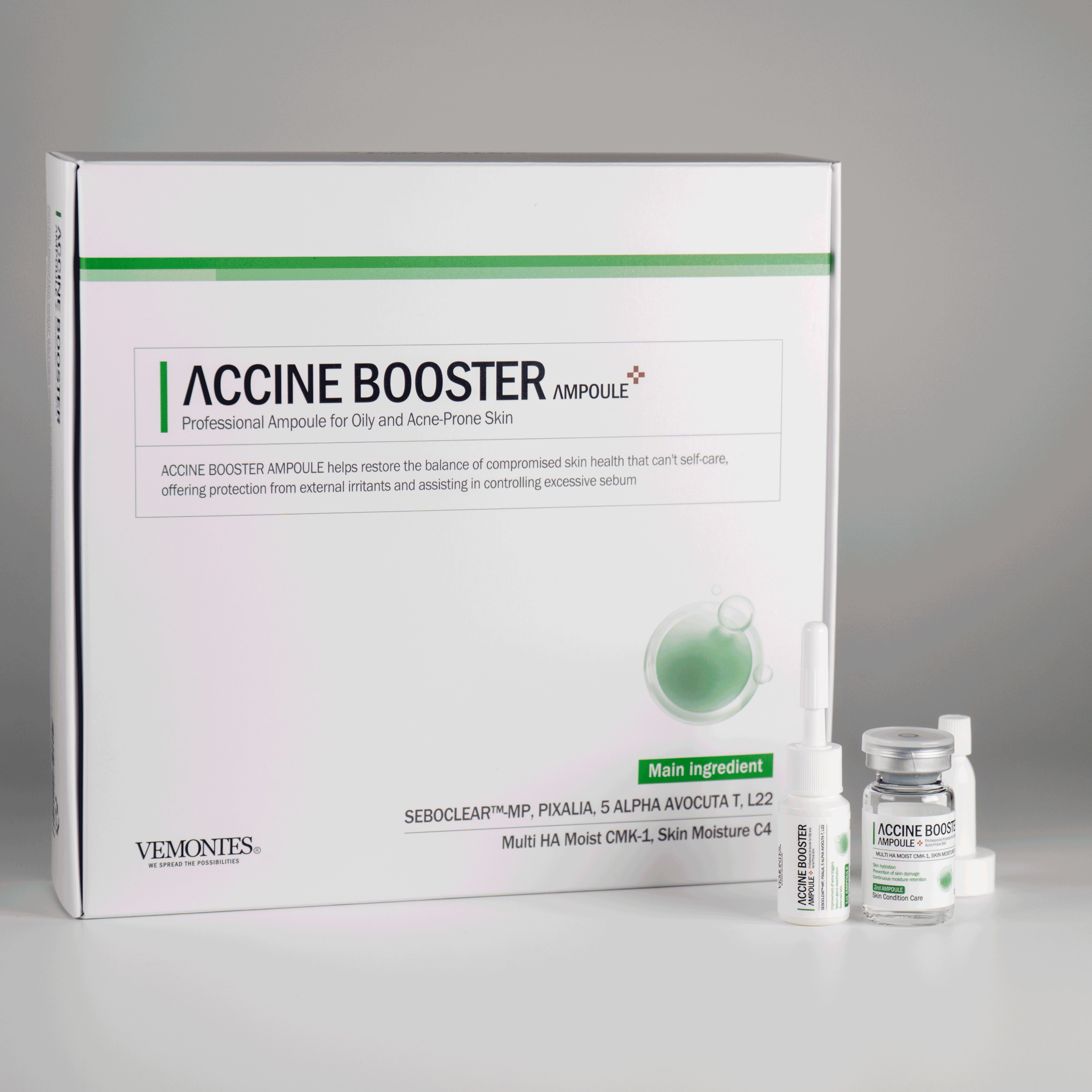 Tinh chất điều trị mụn chuyên sâu dạng ampoule kép VEMONTES AXCNE BOOSTER AMPOULE