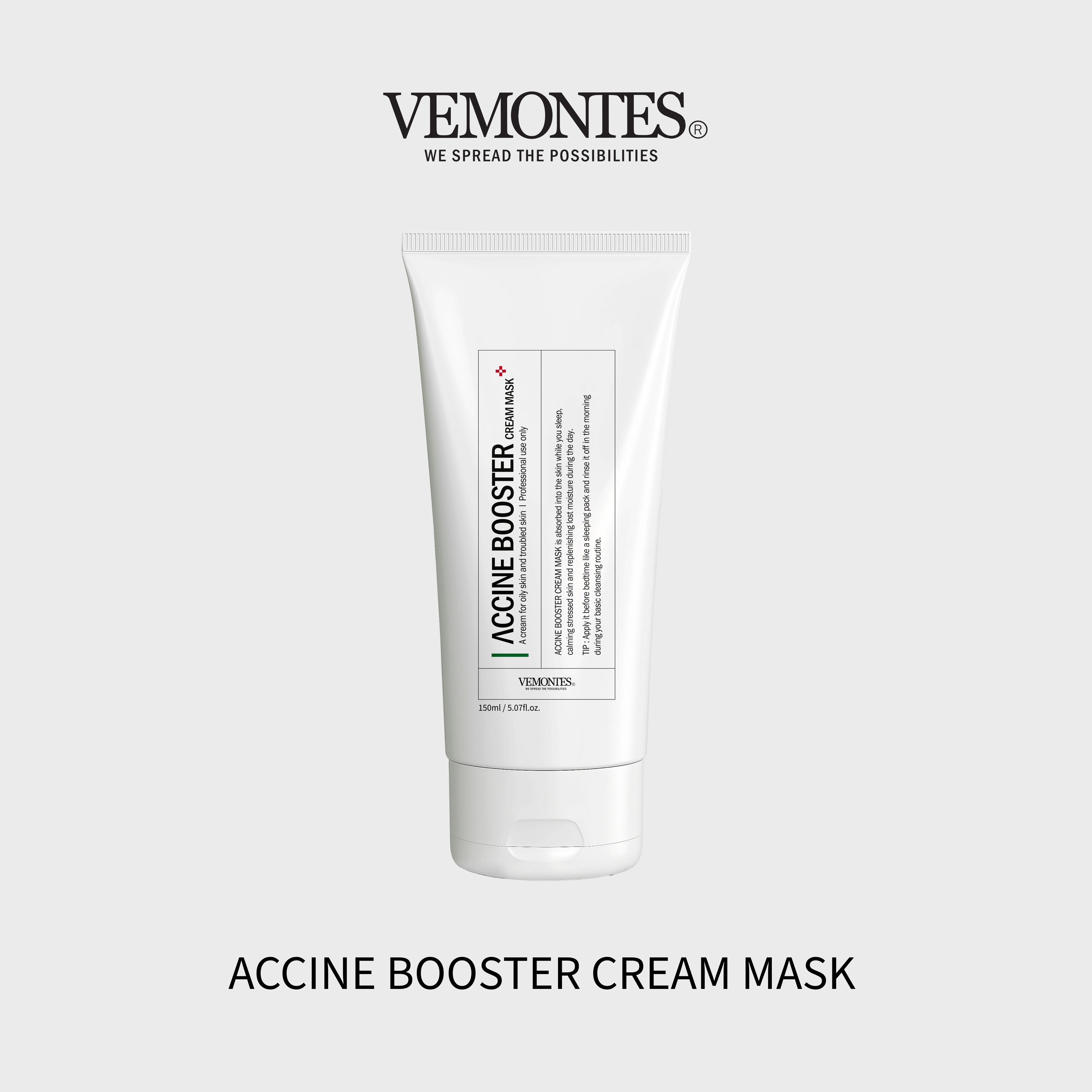 Mask Cream hỗ trợ điều trị mụn, cân bằng dầu & độ ẩm - VEMONTES AXCNE BOOSTER CREAM MASK