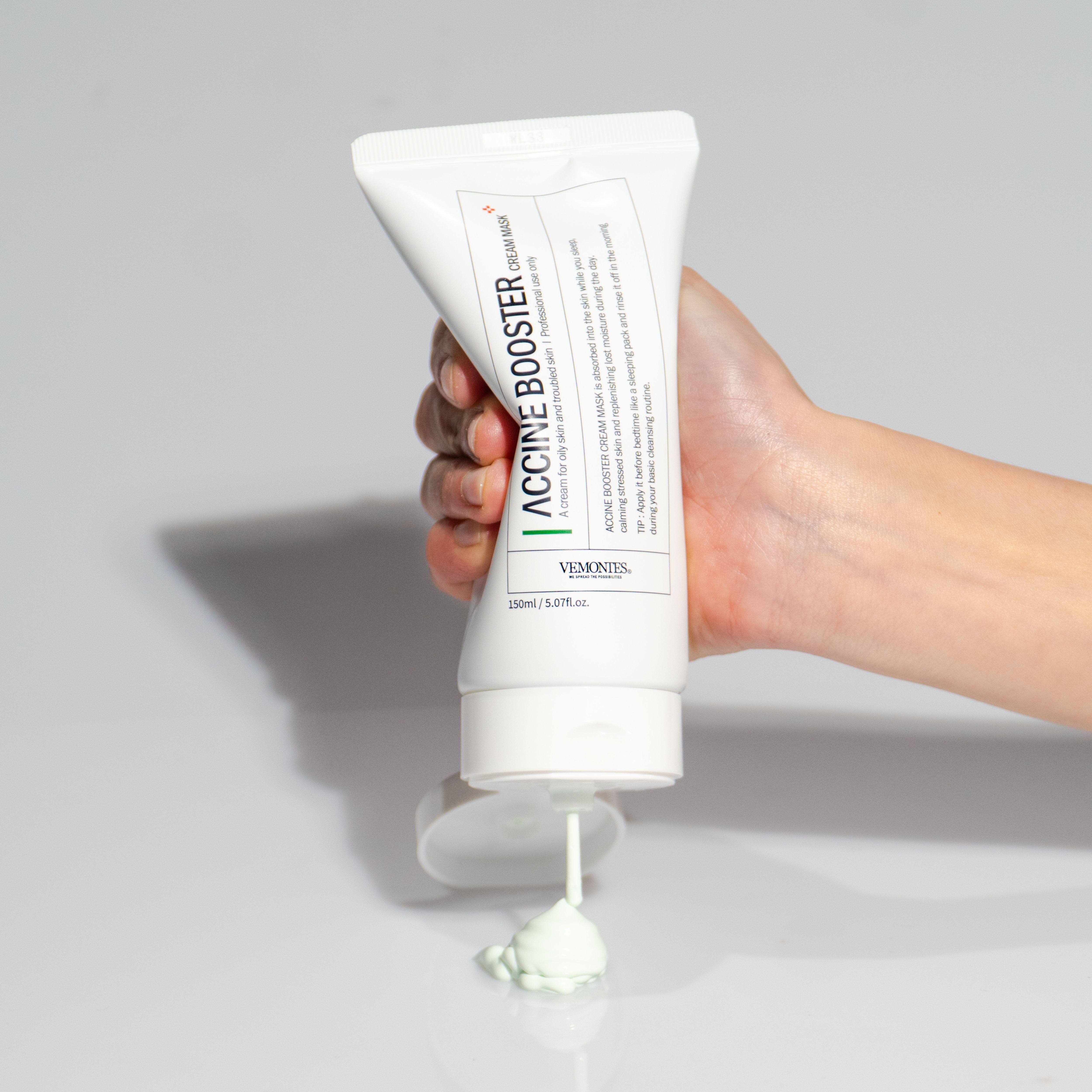Mask Cream hỗ trợ điều trị mụn, cân bằng dầu & độ ẩm - VEMONTES AXCNE BOOSTER CREAM MASK