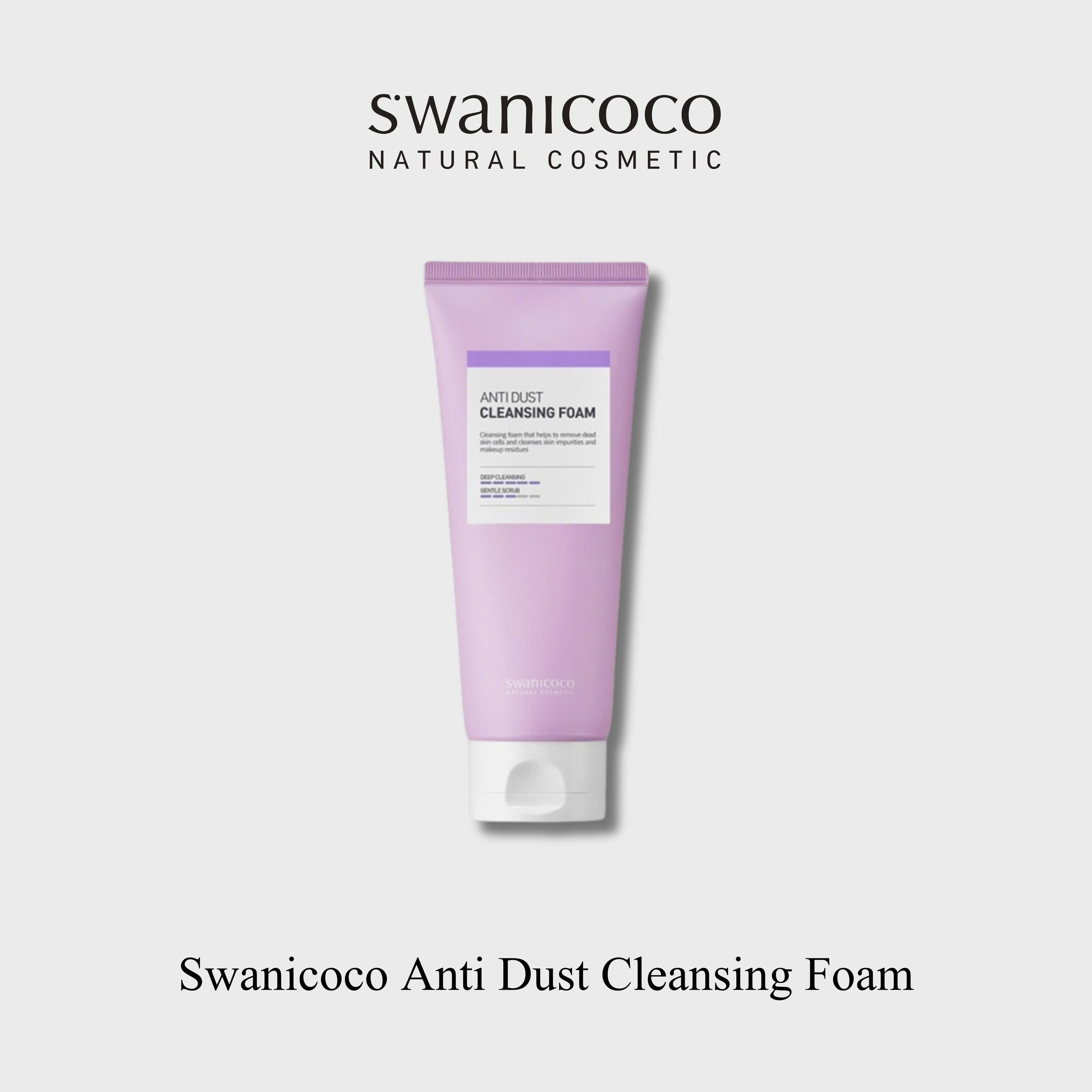 Sữa rửa mặt sạch bụi mịn & Bã nhờn - SWANICOCO ANTI DUST CLEANSING FOAM