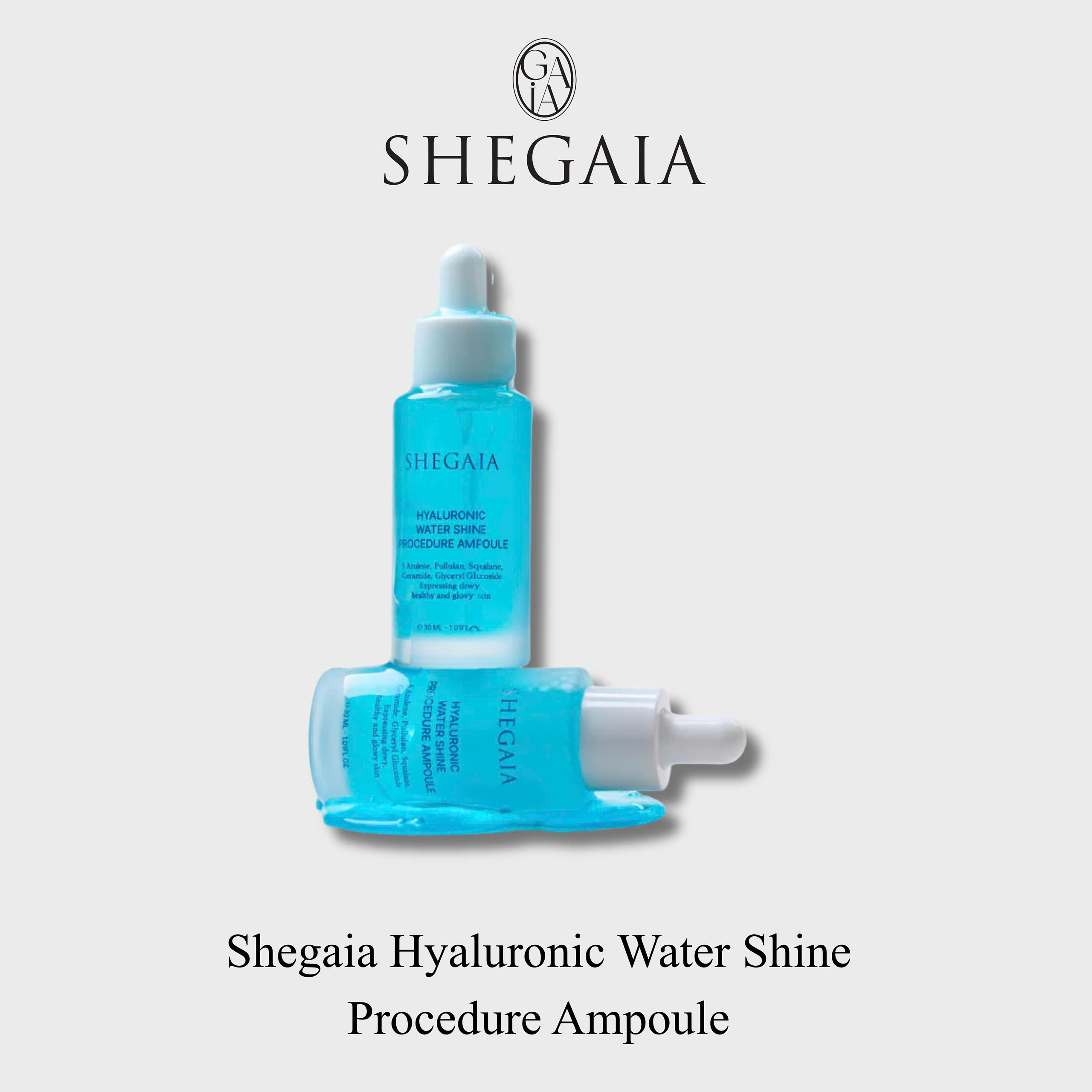 Ampoule cấp nước & Căng bóng da - SHEGAIA HYALURONIC WATER SHINE PROCEDURE AMPOULE