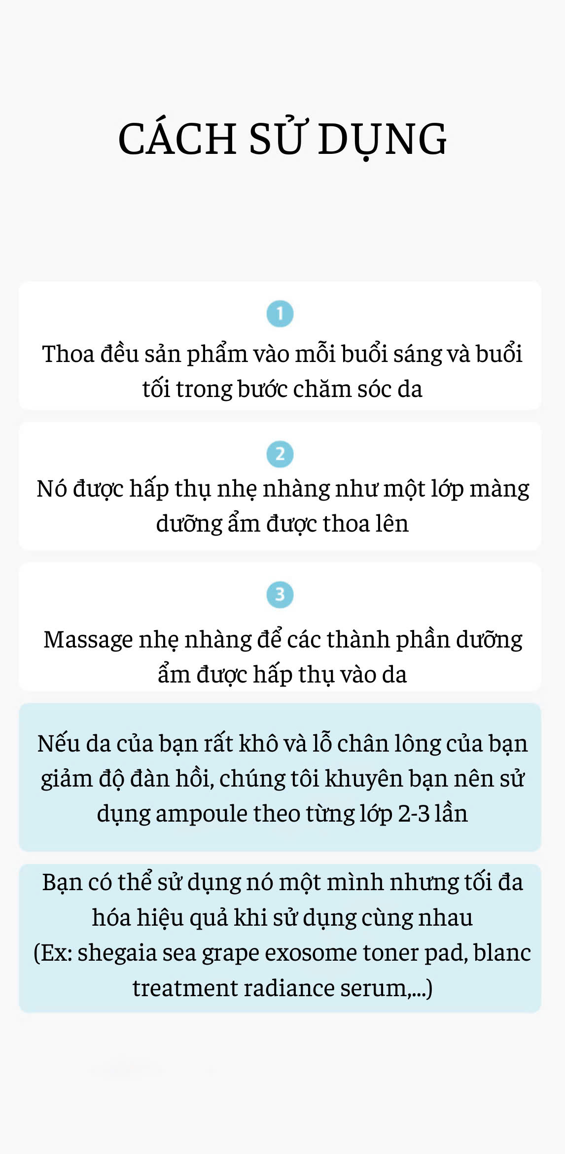 Ampoule cấp nước & Căng bóng da - SHEGAIA HYALURONIC WATER SHINE PROCEDURE AMPOULE