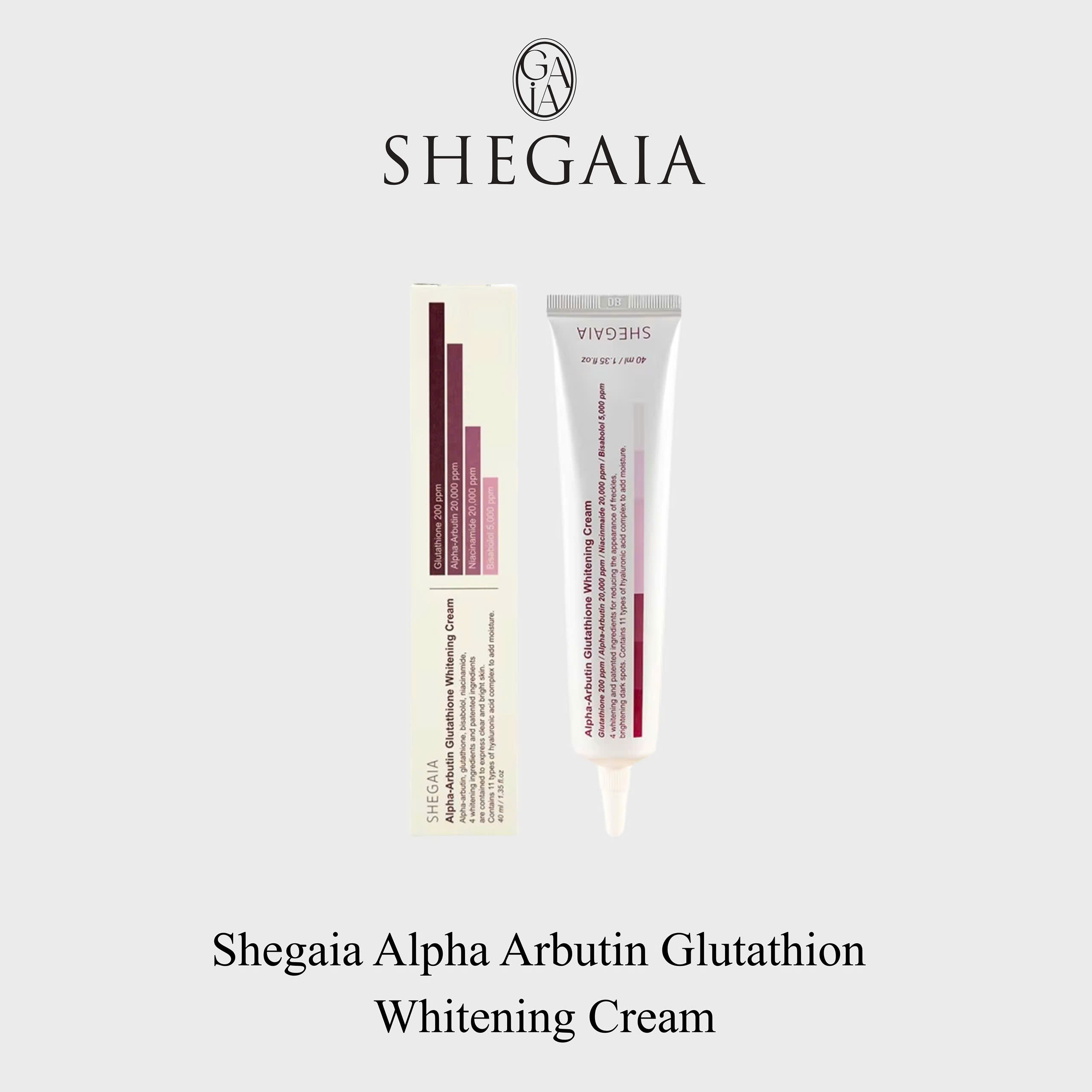 Kem dưỡng trắng & Mờ thâm - SHEGAIA ALPHA-ARBUTIN GLUTATHIONE WHITENING CREAM