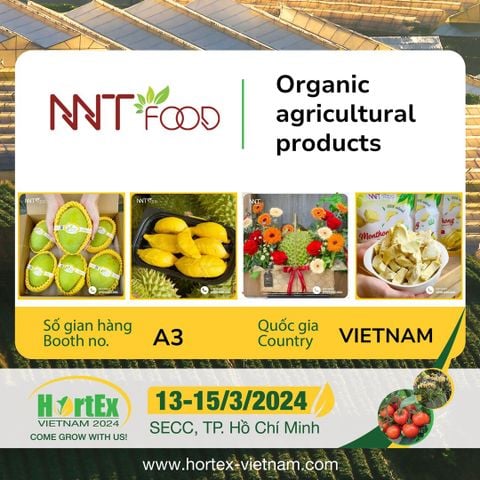 NNT Food tham dự Triển lãm Quốc tế HORTEX Vietnam 2024 – Kết nối & phát triển ngành nông sản