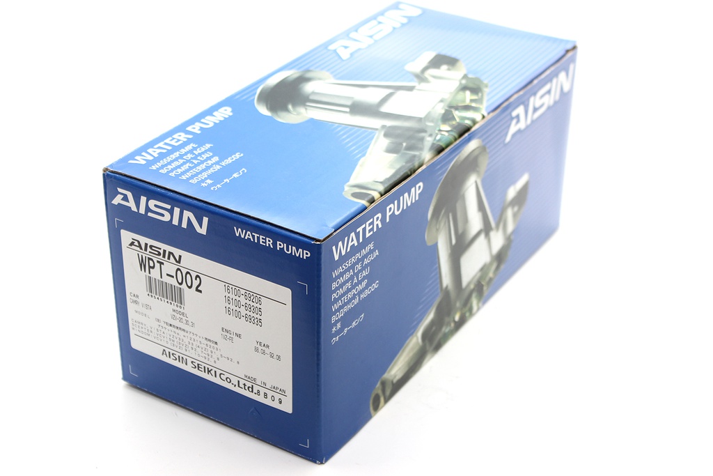 WPT002 - Bơm Nước Toyota CAMRY 2.0 (1VZ-3VZ-4VZ) 90-94 CAMRY 2.5 88-91 CAMRY 3.0 91-96 AISIN