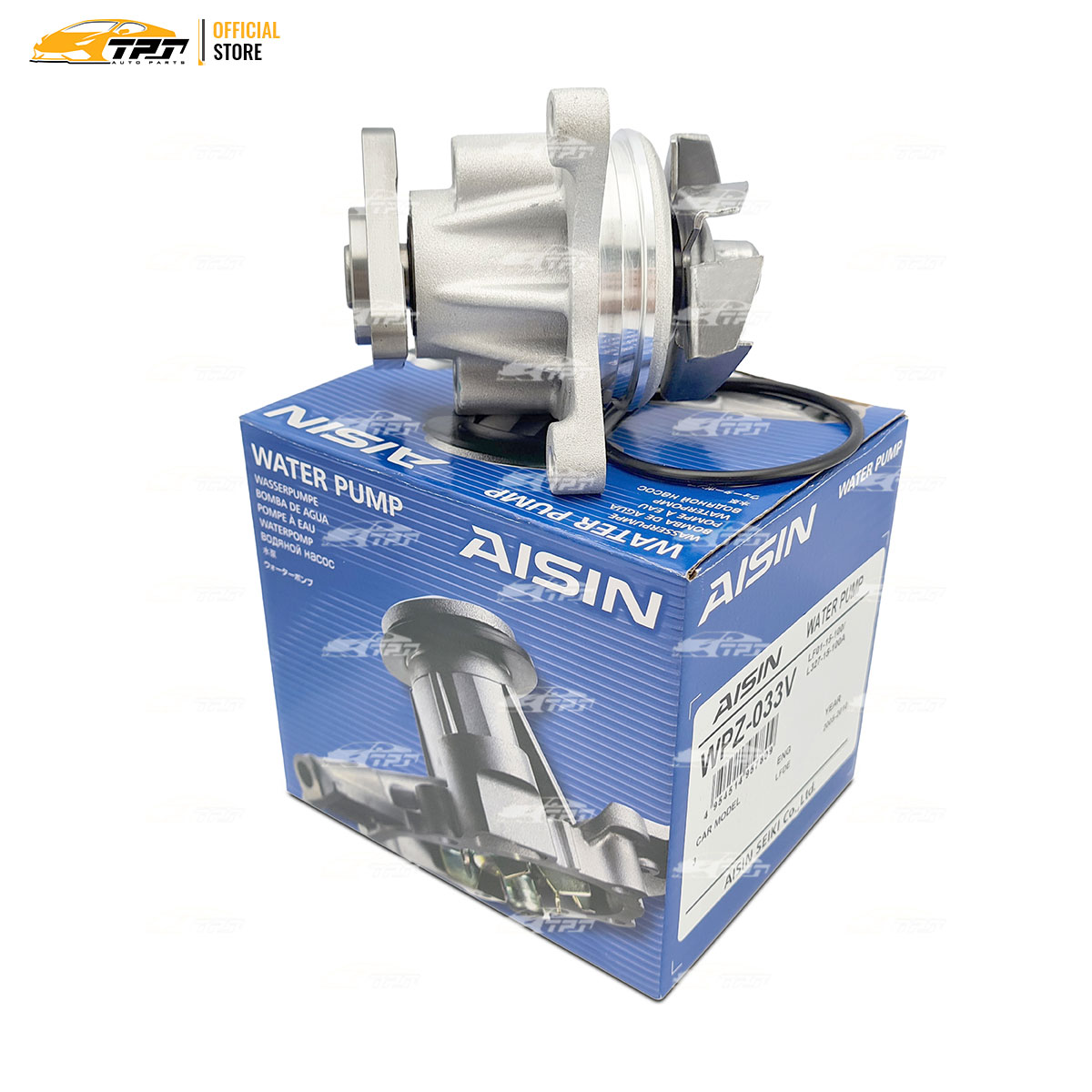 WPZ033V - Bơm Nước Ford ESCAPE VN 2.3 04-13 FOCUS VN 1.8-2.0 05-15 - MONDEO VN 2.0 03-12 - TRANSIT VN 2.3 06-11 RANGER 2.5 11-15 Mazda 3 2.0 03-13 Mazda 6 VN 2.0 03-12 Mazda 6 VN 2.3 03-05 AISIN