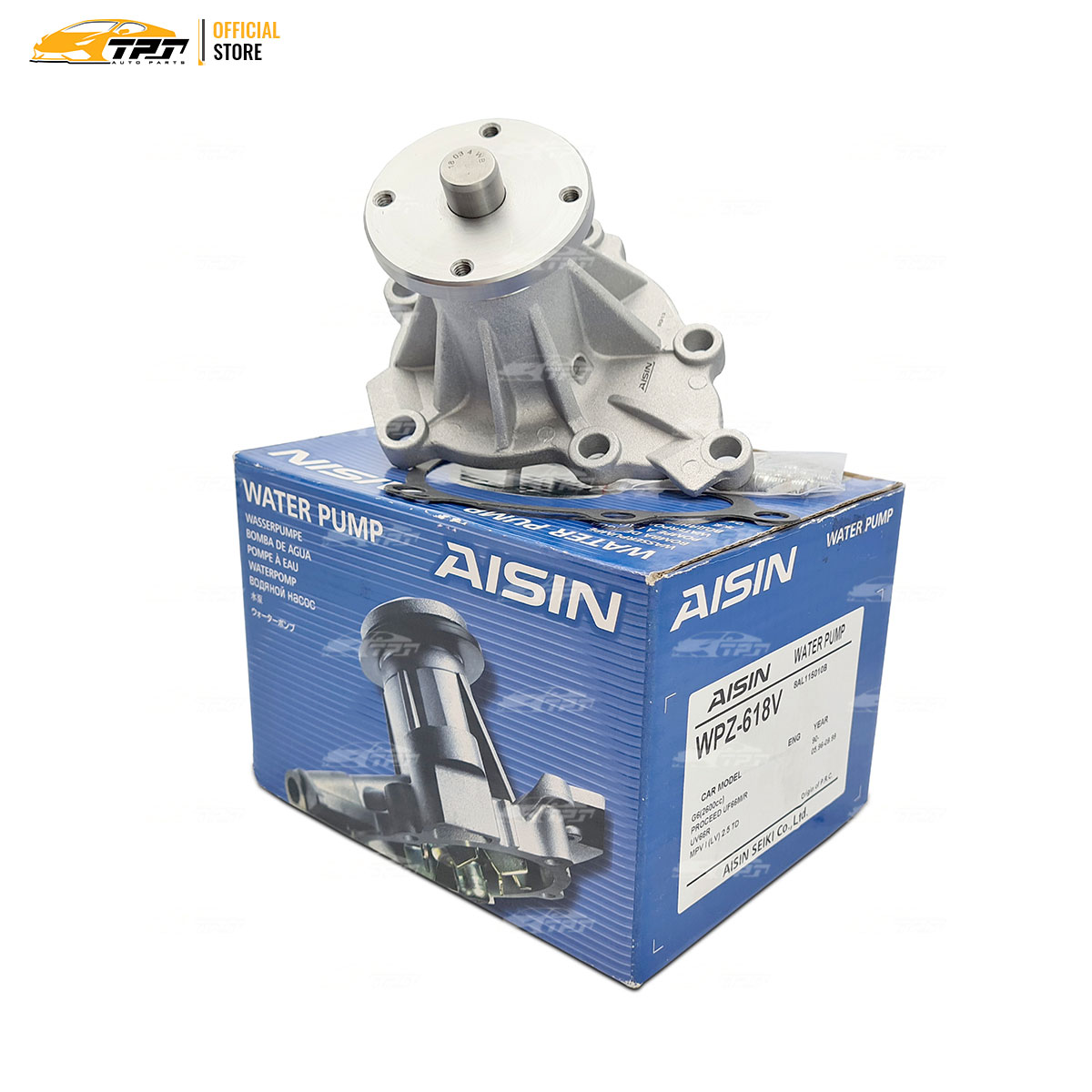 WPZ618V - Bơm Nước Mazda MPV 2.6 88-99 Ford EVEREST VN 2.6 - RANGER (Máy Xăng) 05-09 AISIN