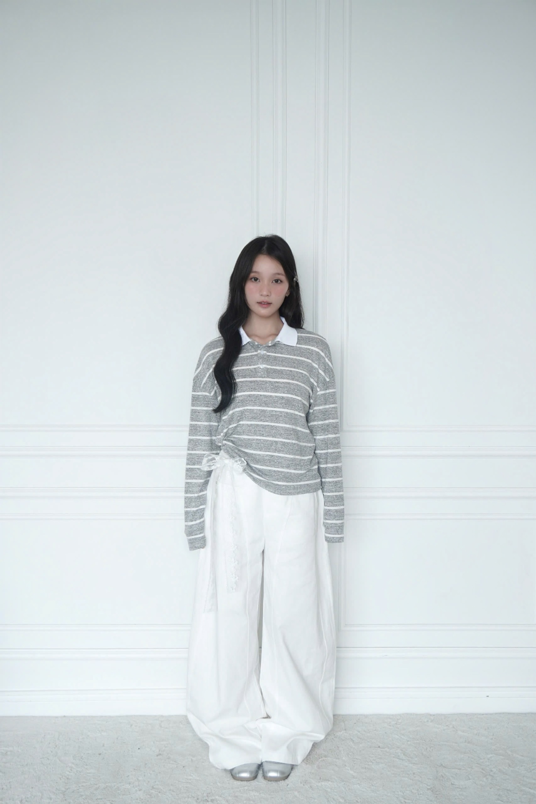 Cream Wide Pants