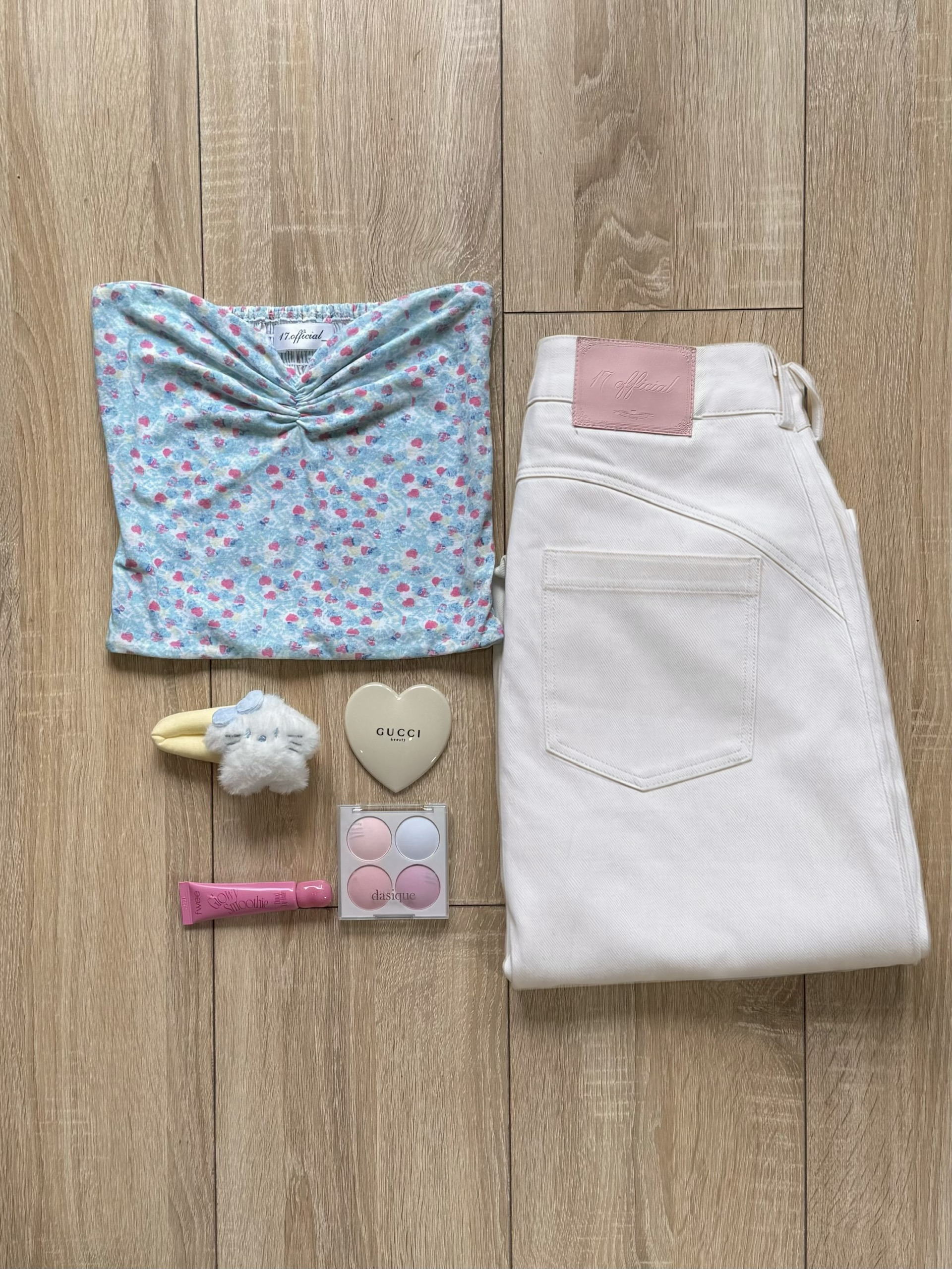 Cream Wide Pants