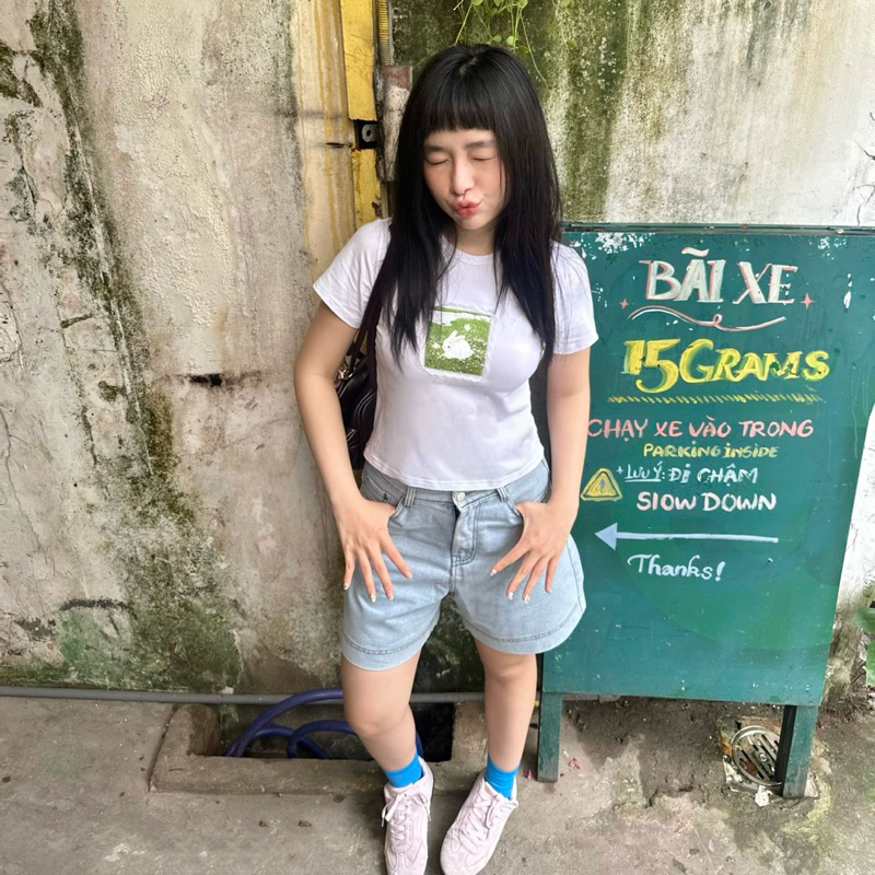 Jean Shorts Light Blue