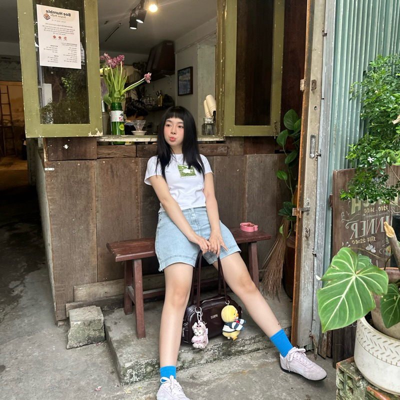 Jean Shorts Light Blue