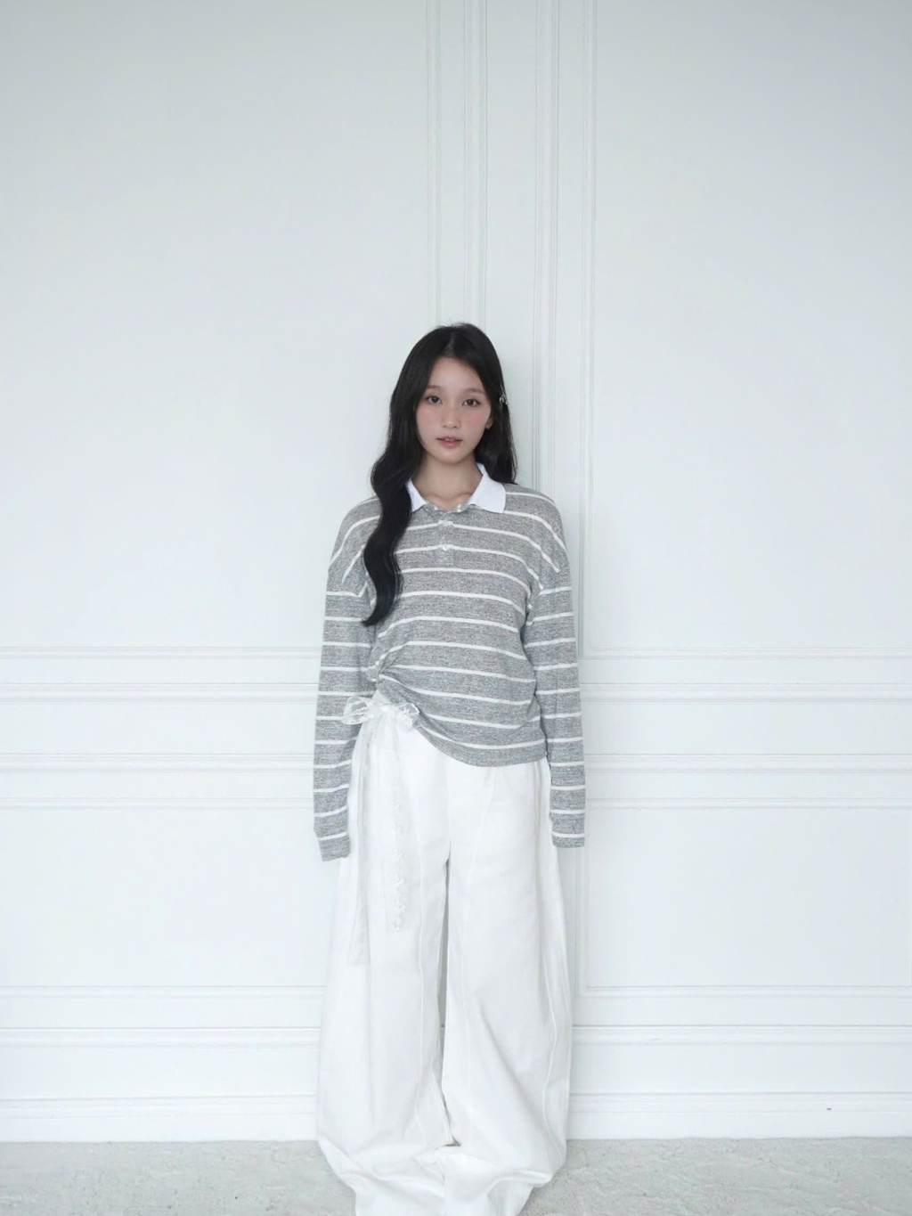 Dreamy long sleeved polo Top