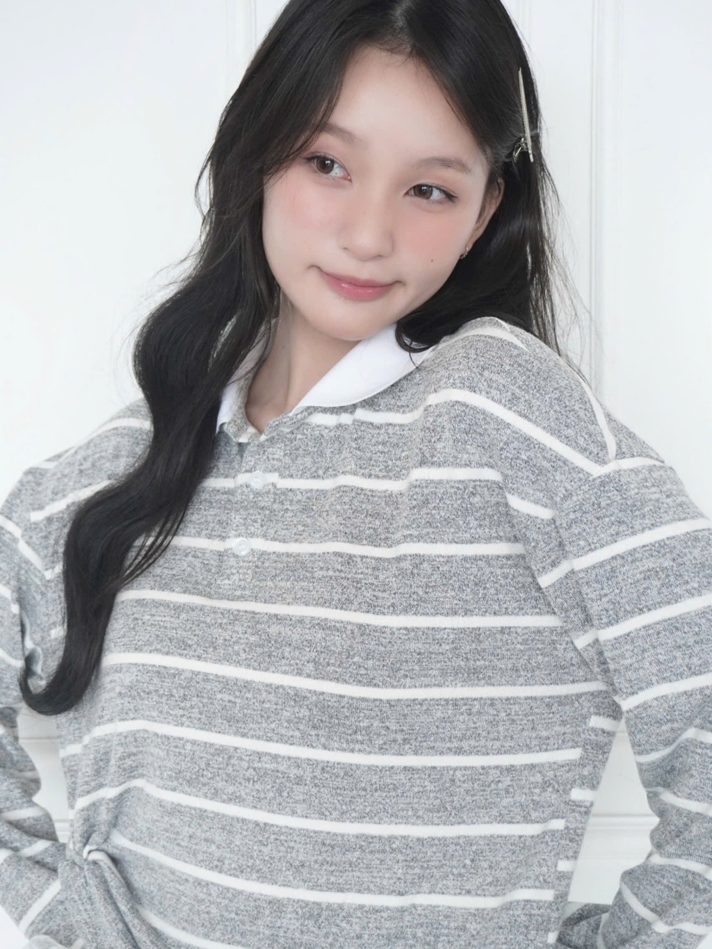 Dreamy long sleeved polo Top