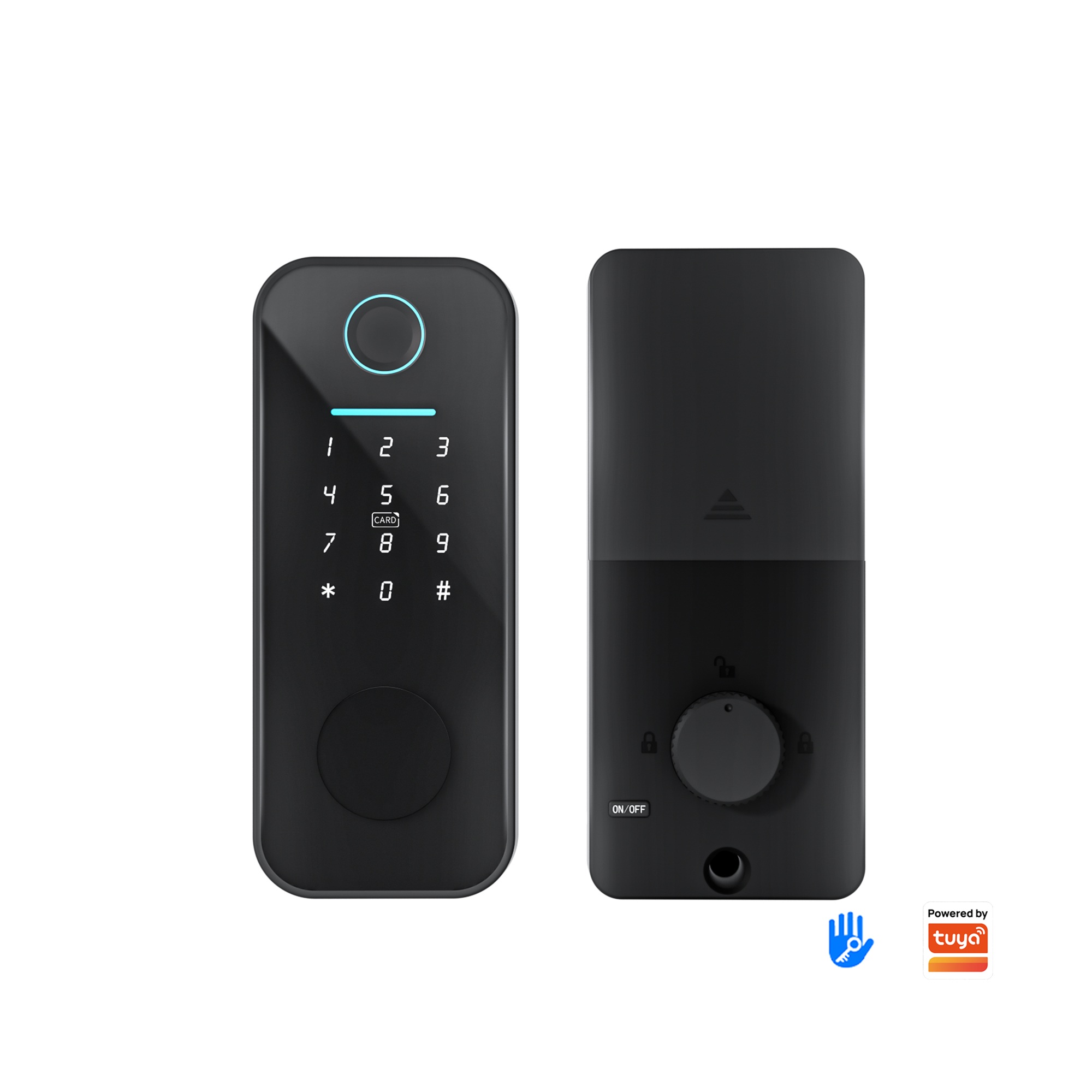 Khóa cửa thông minh mở bằng mật khẩu mặt kính cao cấp cho căn hộ hiện đại Locktek FF01