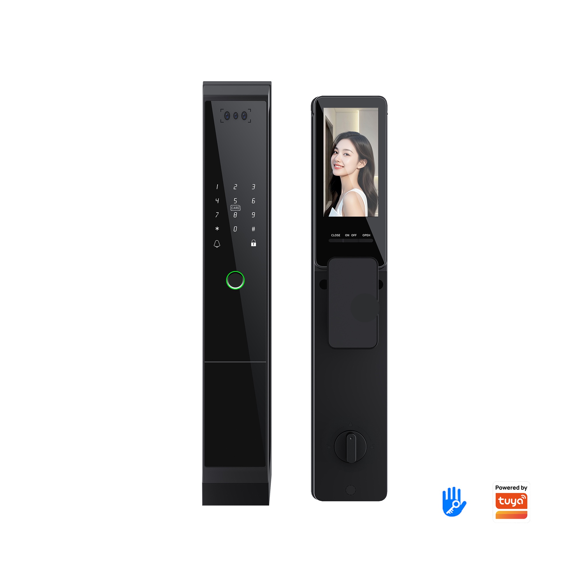Khóa cửa thông minh nhận diện khuôn mặt camera đàm thoại thời gian thực cho biệt thự Locktek P20