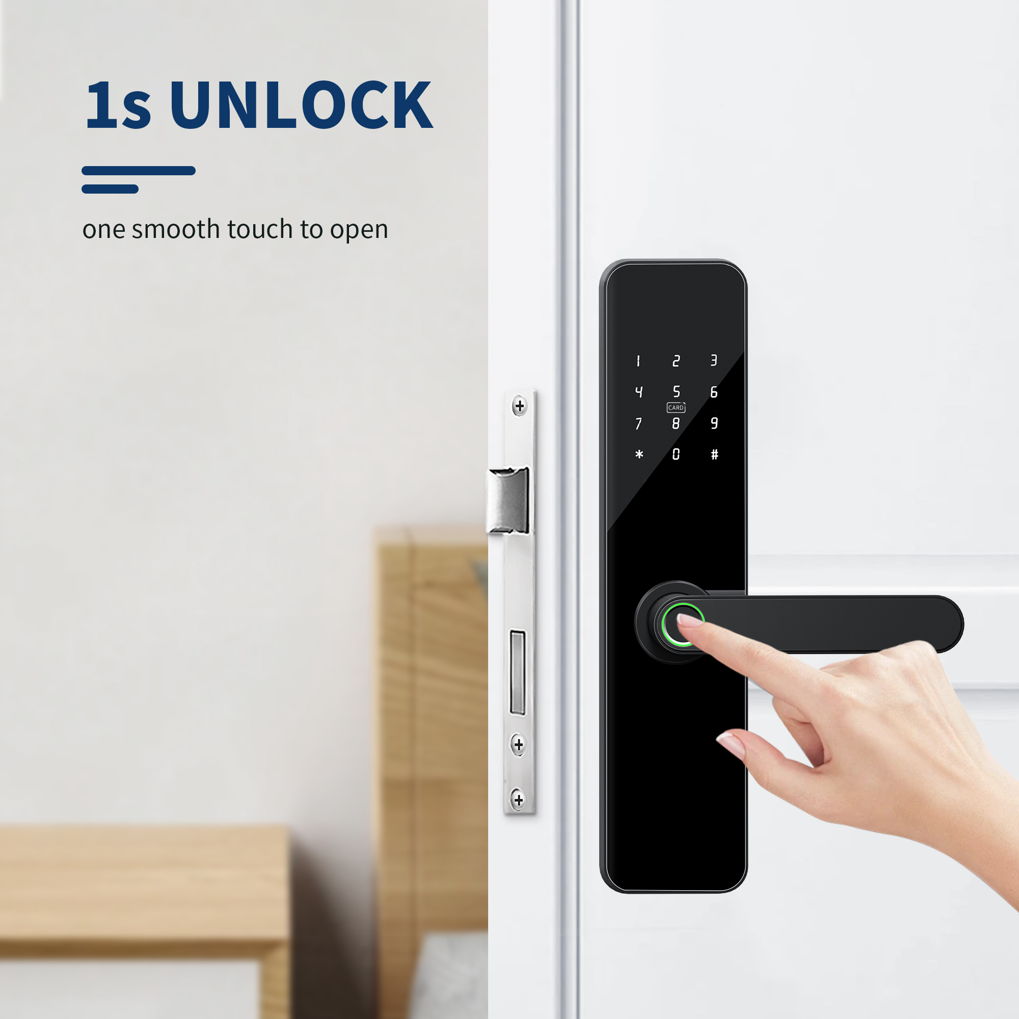 Khóa cửa thông minh F7 cho cửa gỗ