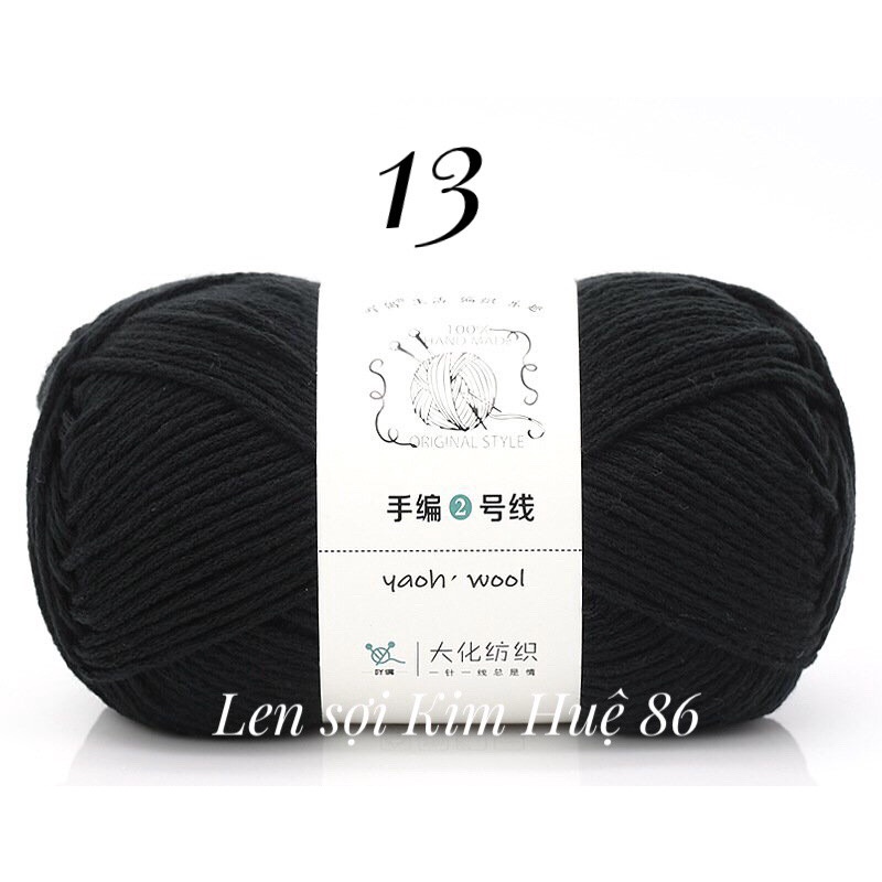 Len Yaoh Wool ( Shuxi Wool) sợi to 3mm cuộn 100g