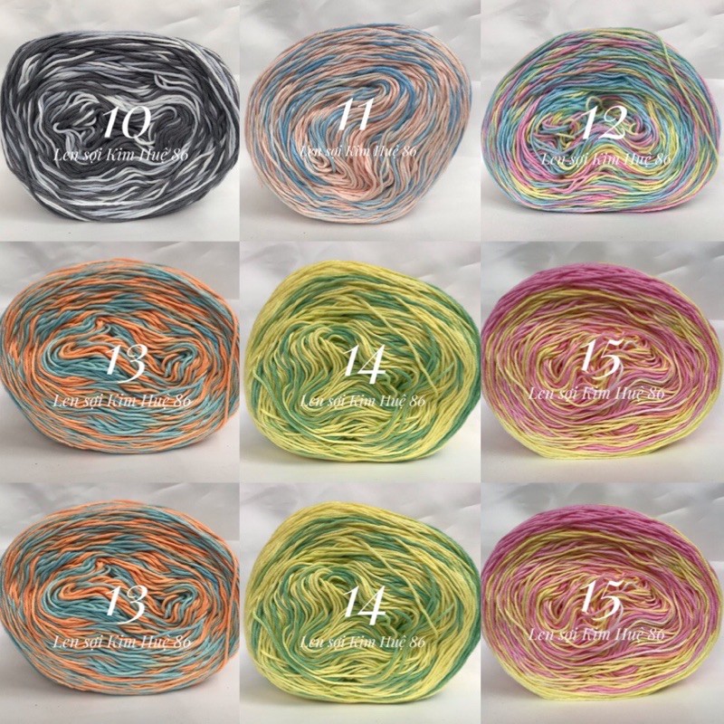 Sợi Cotton Việt Nam 1mm màu loang