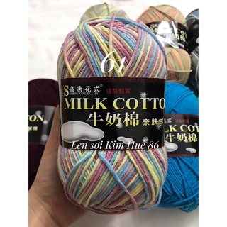 Len milk cotton loại 1 cuộn 125g