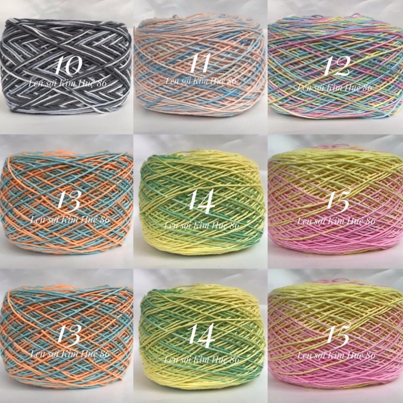 Sợi Cotton Việt Nam 1mm màu loang