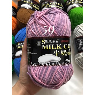Len milk cotton loại 1 cuộn 125g